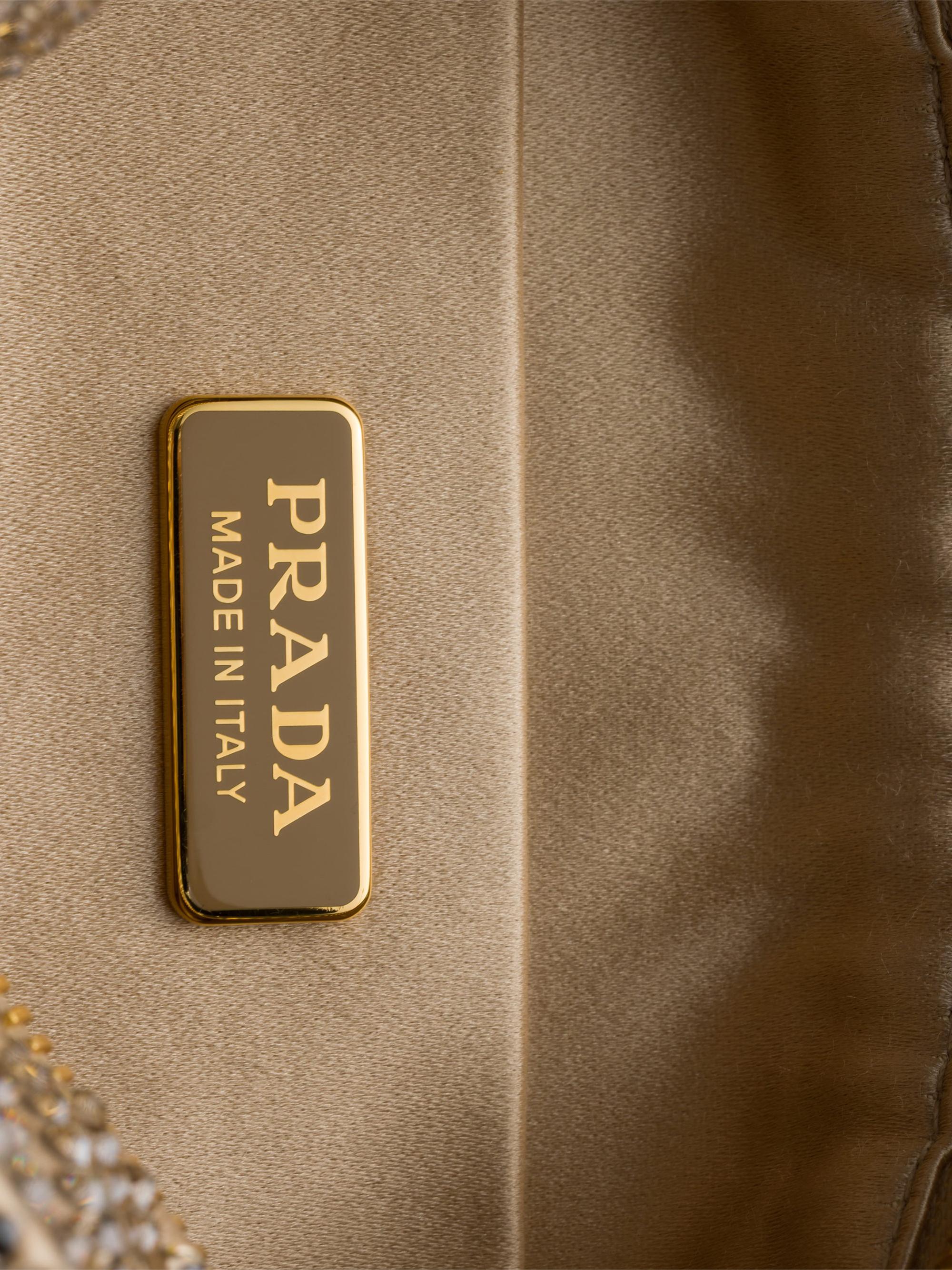 Prada Mini Crystal-Studded Shoulder Bag | Saks Fifth Avenue