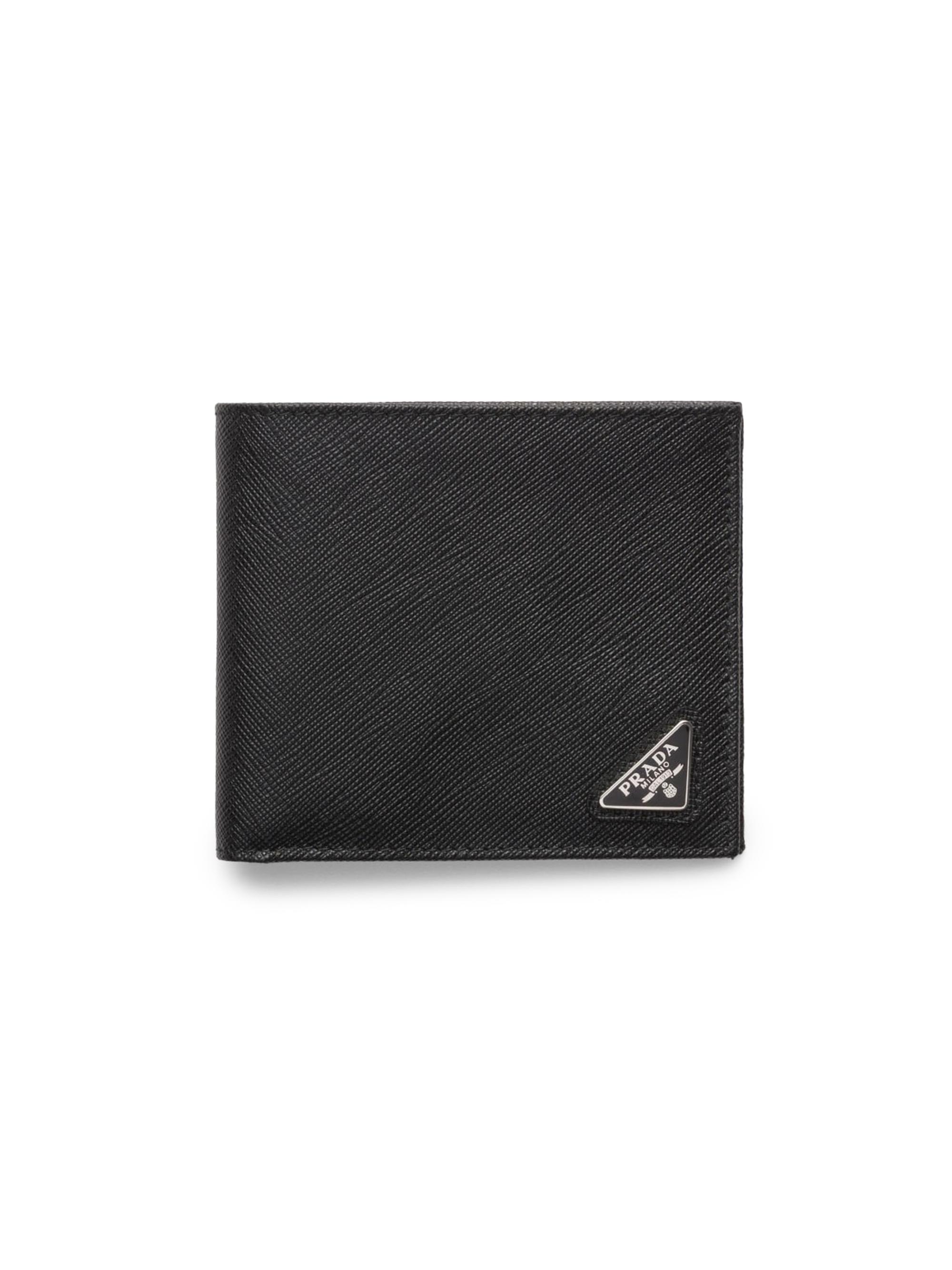 Prada Men's Saffiano Leather Wallet - Black