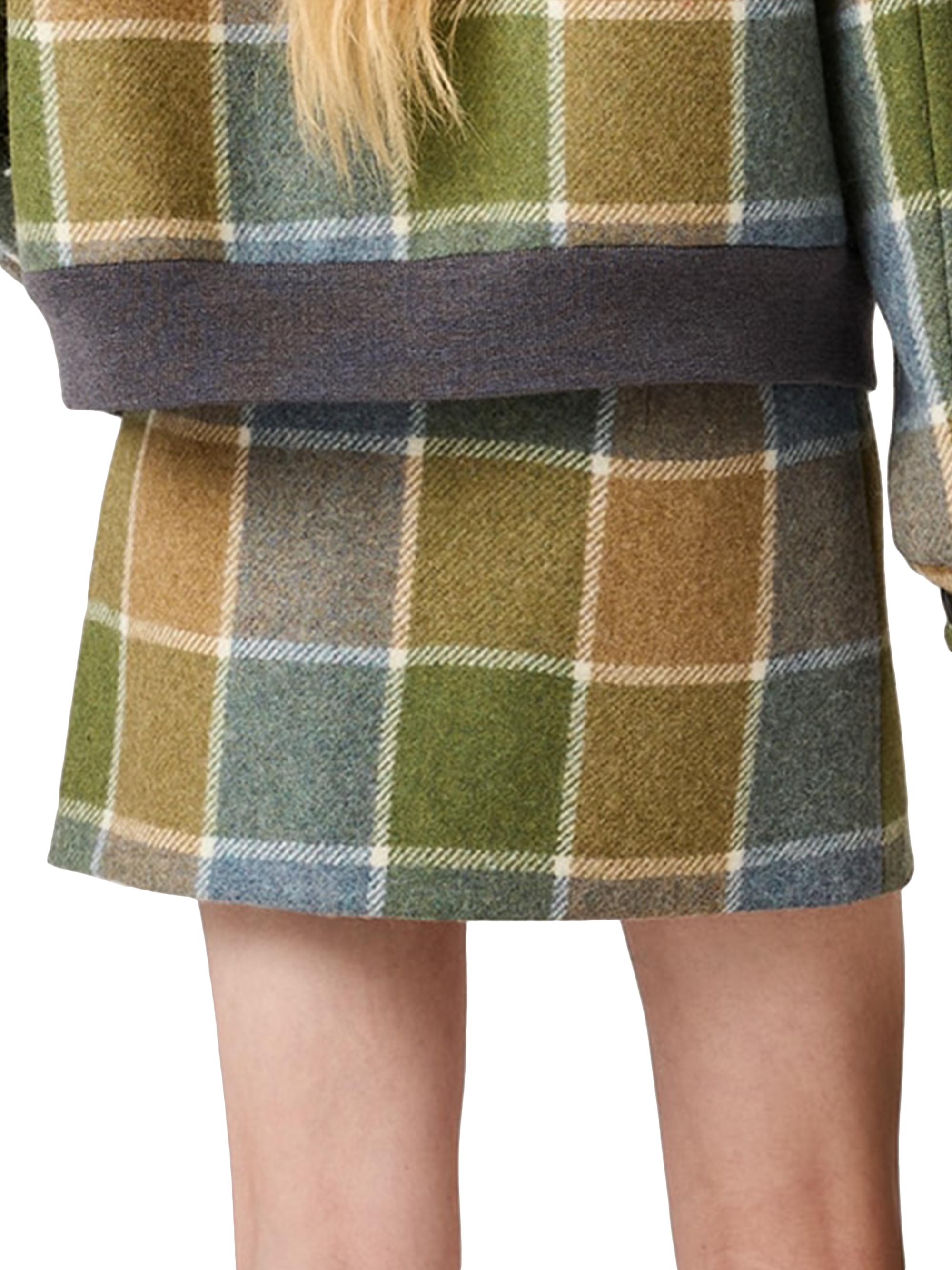 Miu Miu Checked Mini Skirt | Saks Fifth Avenue