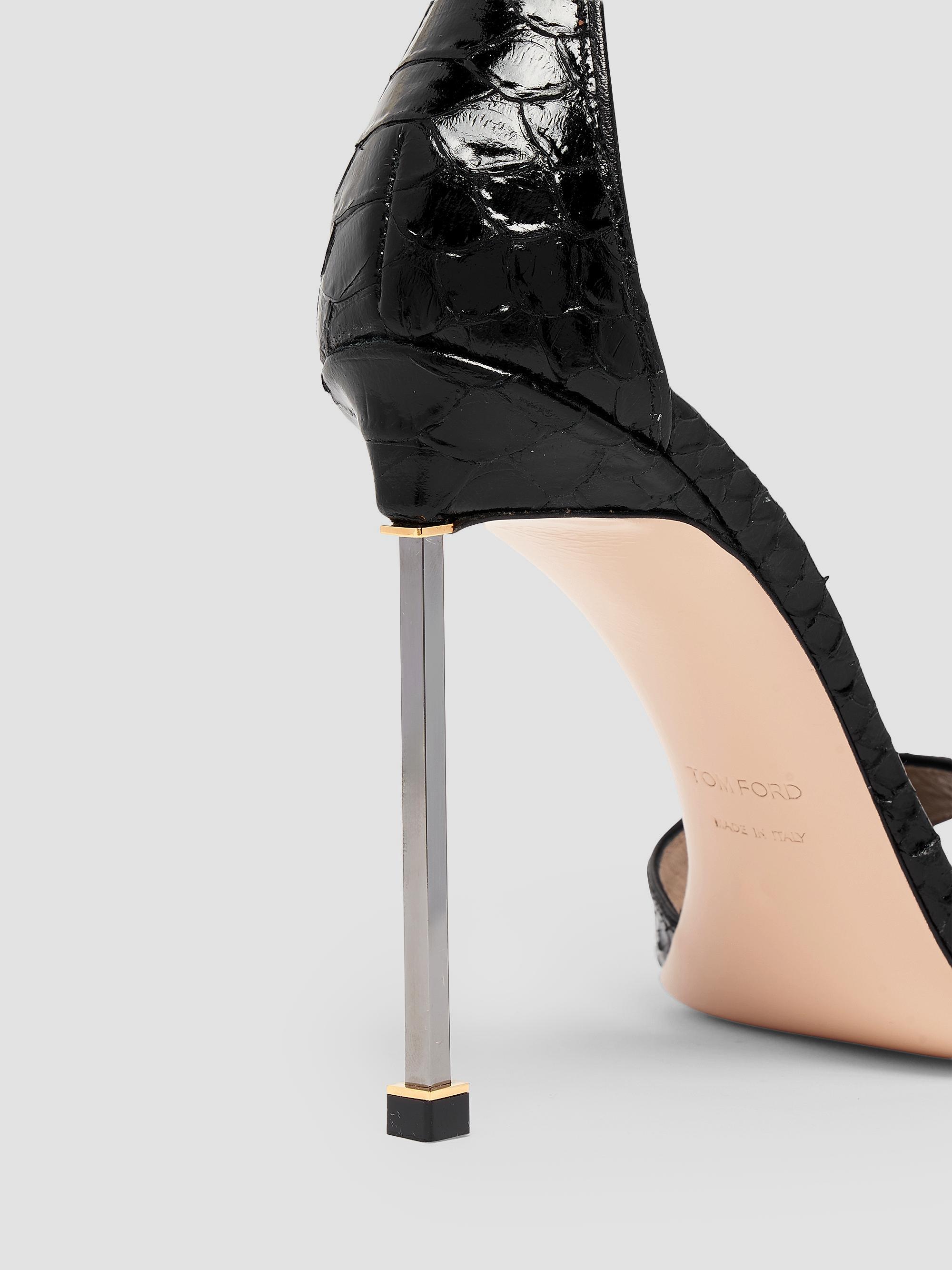 TOM FORD 105MM Python-Embossed Stiletto Sandals | Saks Fifth Avenue