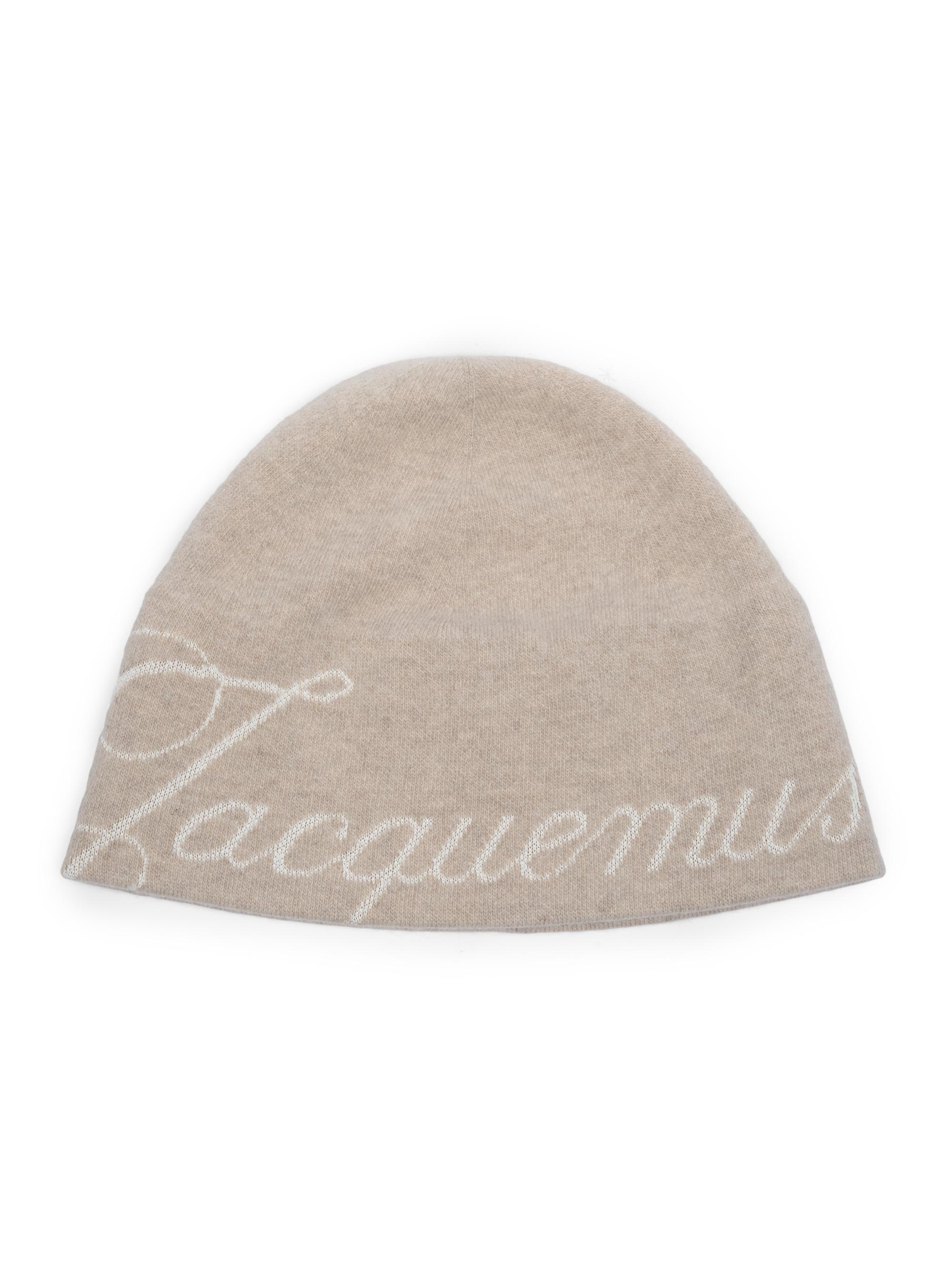Jacquemus Men's Le Bonnet Atelier Wool-Cashmere Beanie - Light Beige | Thumbnail 2