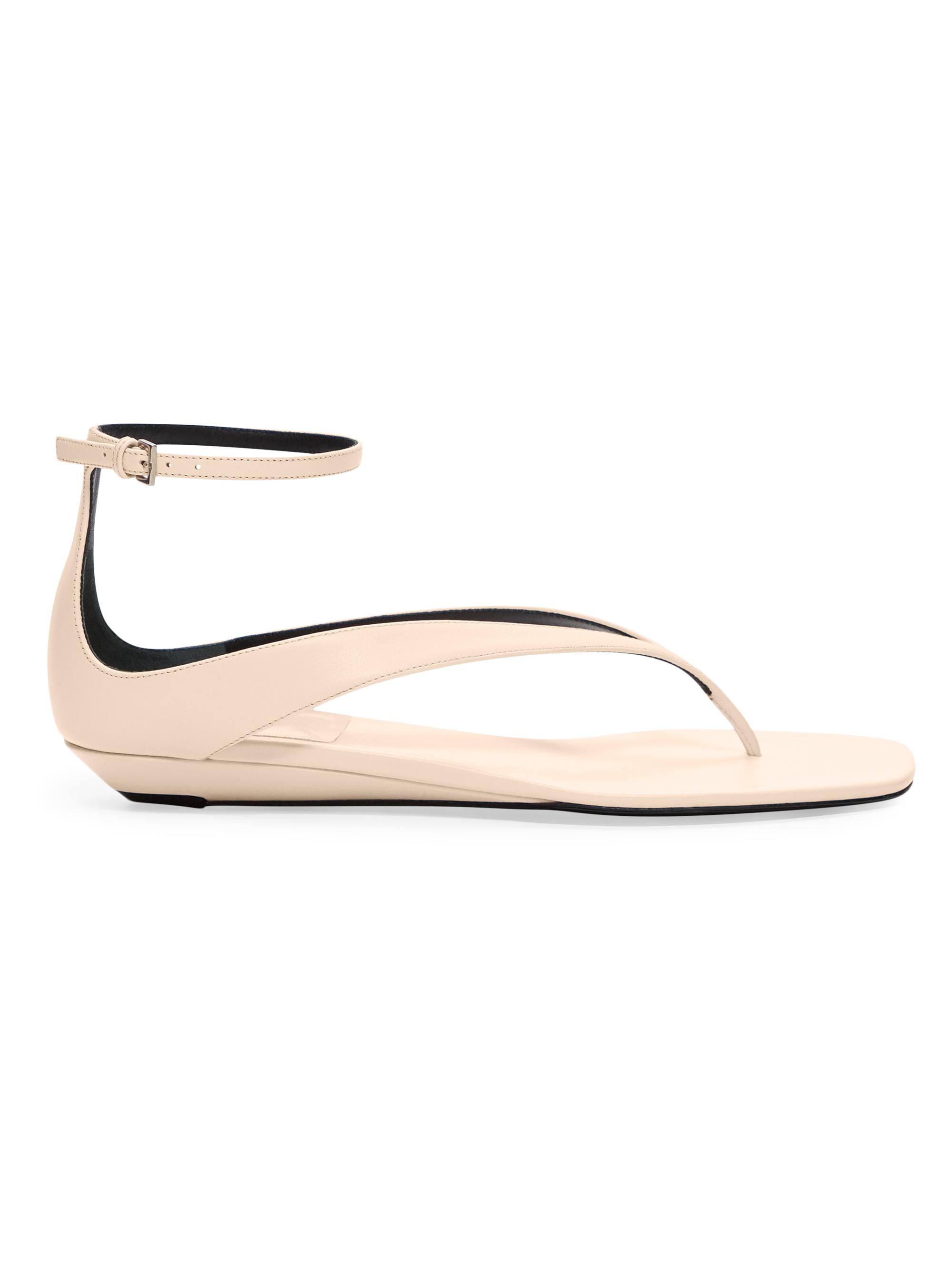 Loulou Studio Women's Zio Leather Flat Wedge Sandals - Light Pink