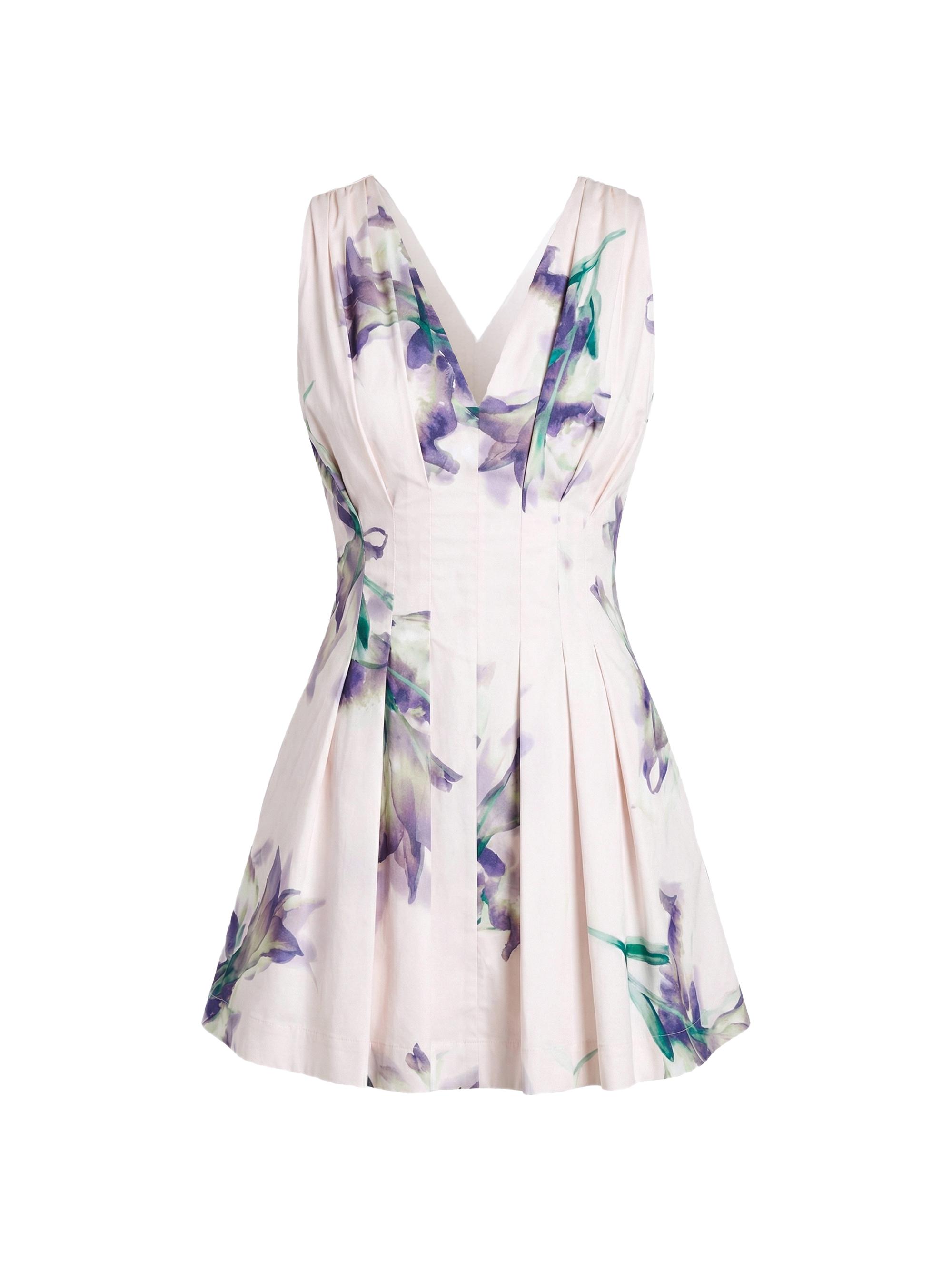 Nicholas the Label Women's Elvira Floral Linen-Blend Minidress - Shadow Floral
