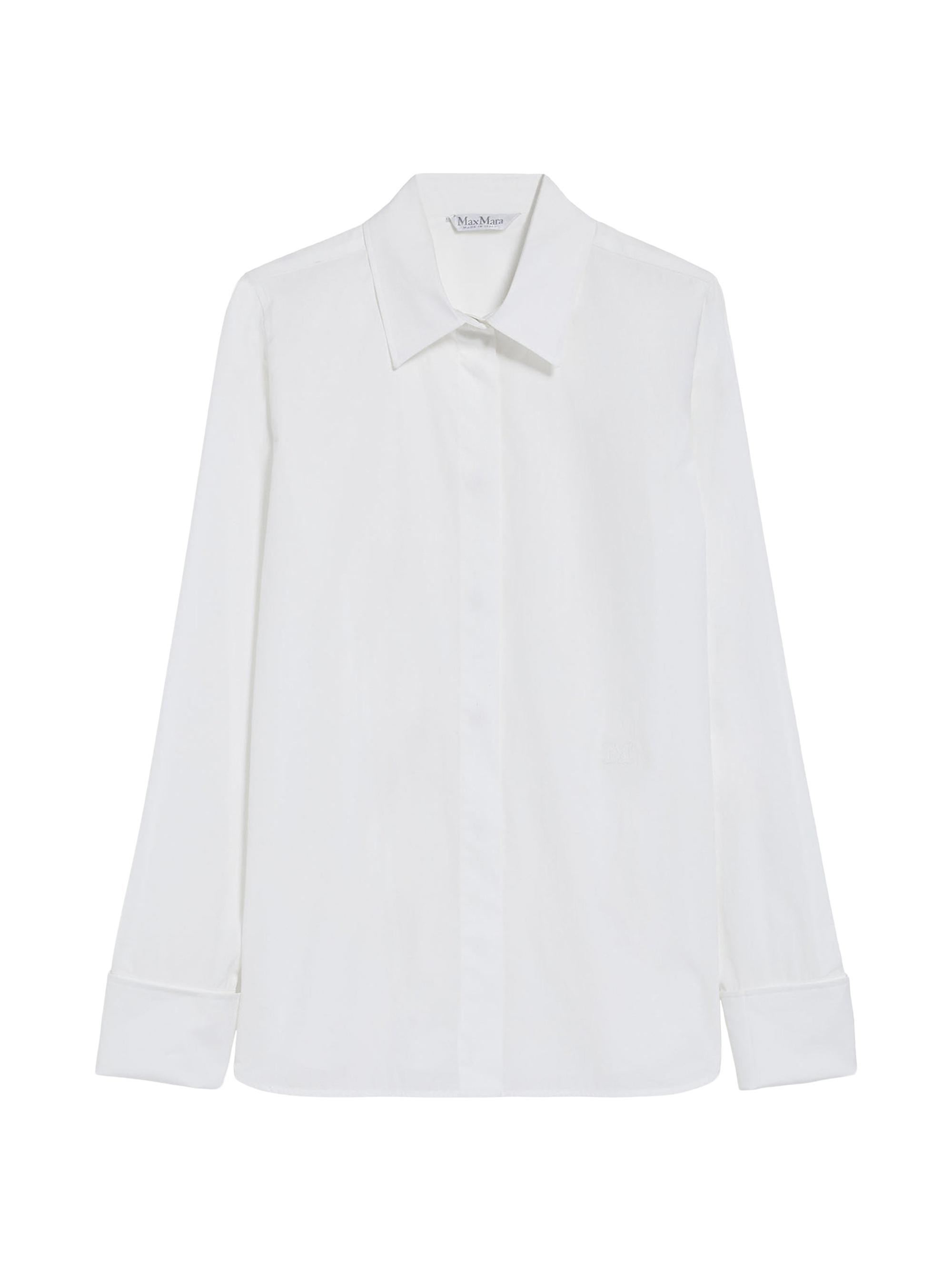 Max Mara Women's Cotton Logo Shirt - Optical White