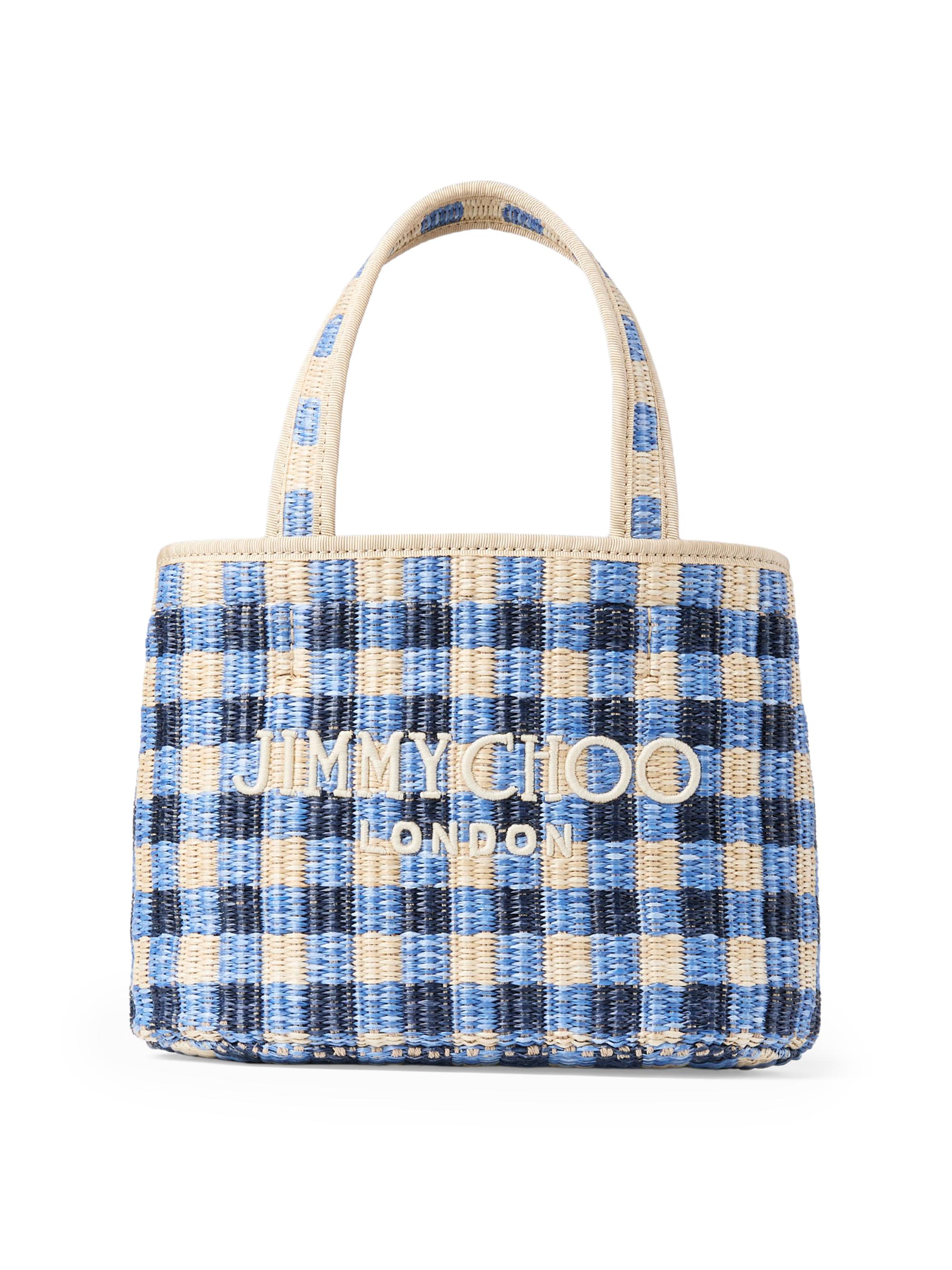Jimmy Choo Women's Riviera Capsule Mini Raffia Beach Tote Bag - Marine Mix
