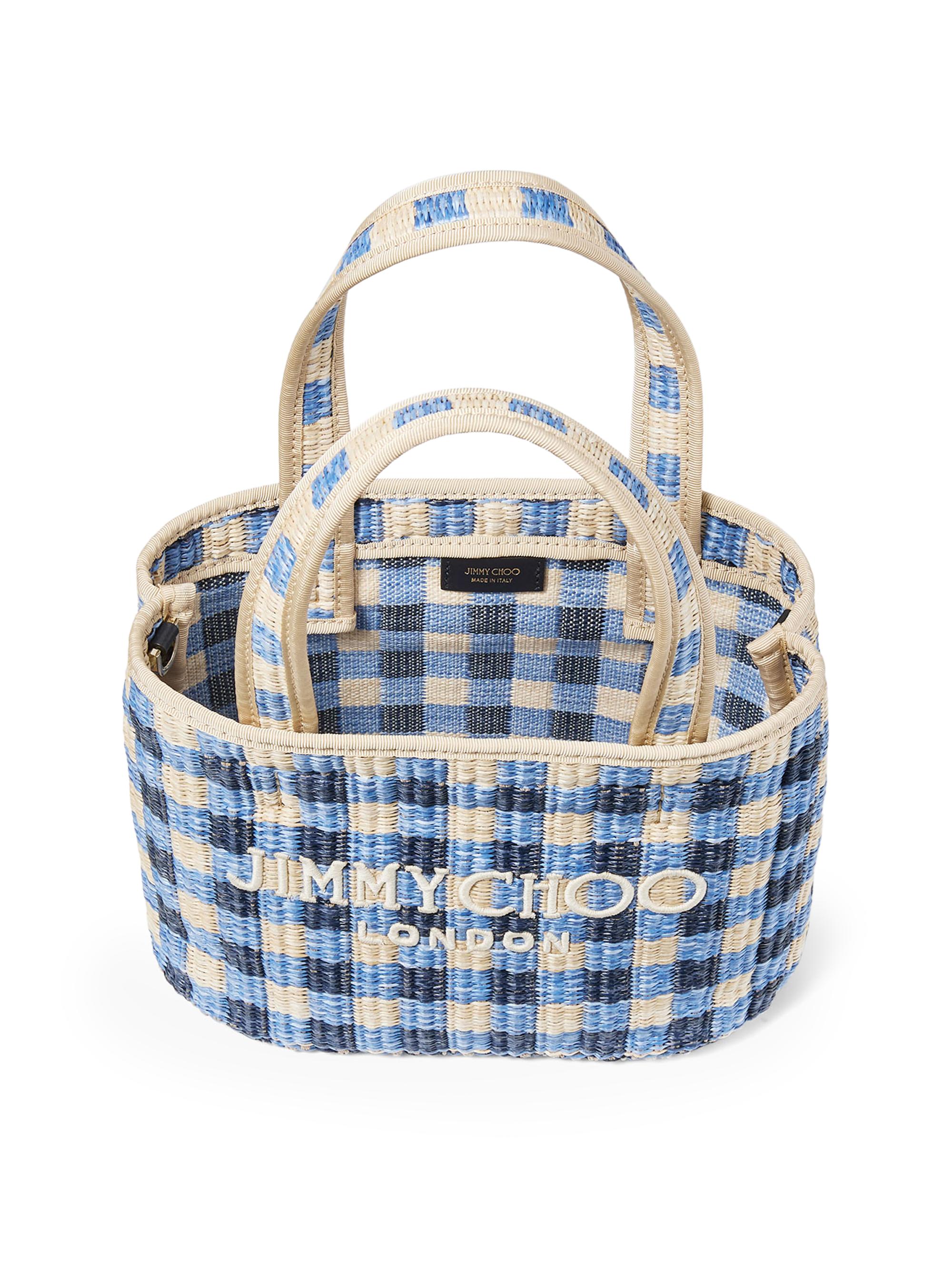 Jimmy Choo Riviera Capsule Mini Raffia Beach Tote Bag | Saks Fifth