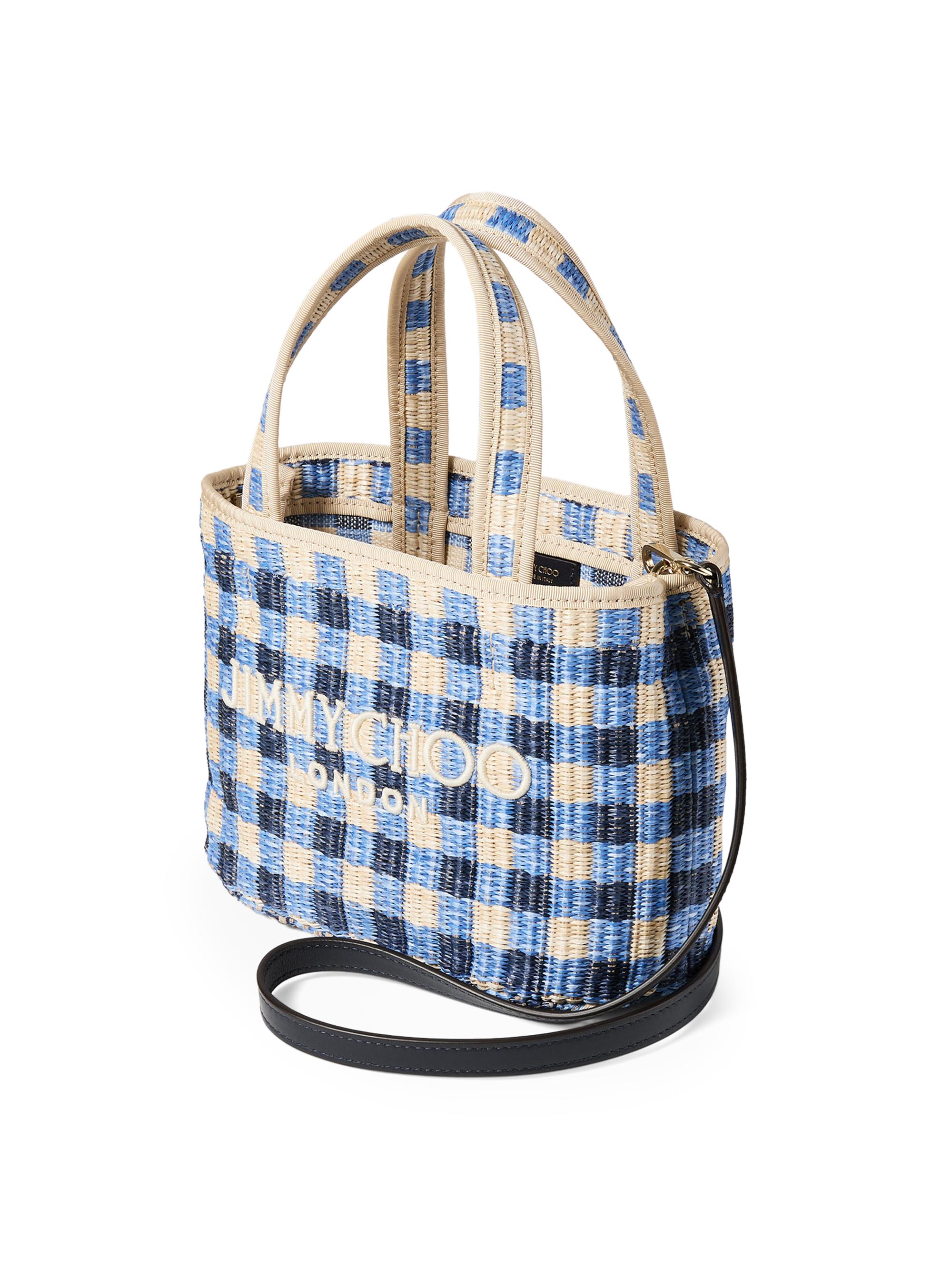 Jimmy Choo Riviera Capsule Mini Raffia Beach Tote Bag | Saks Fifth