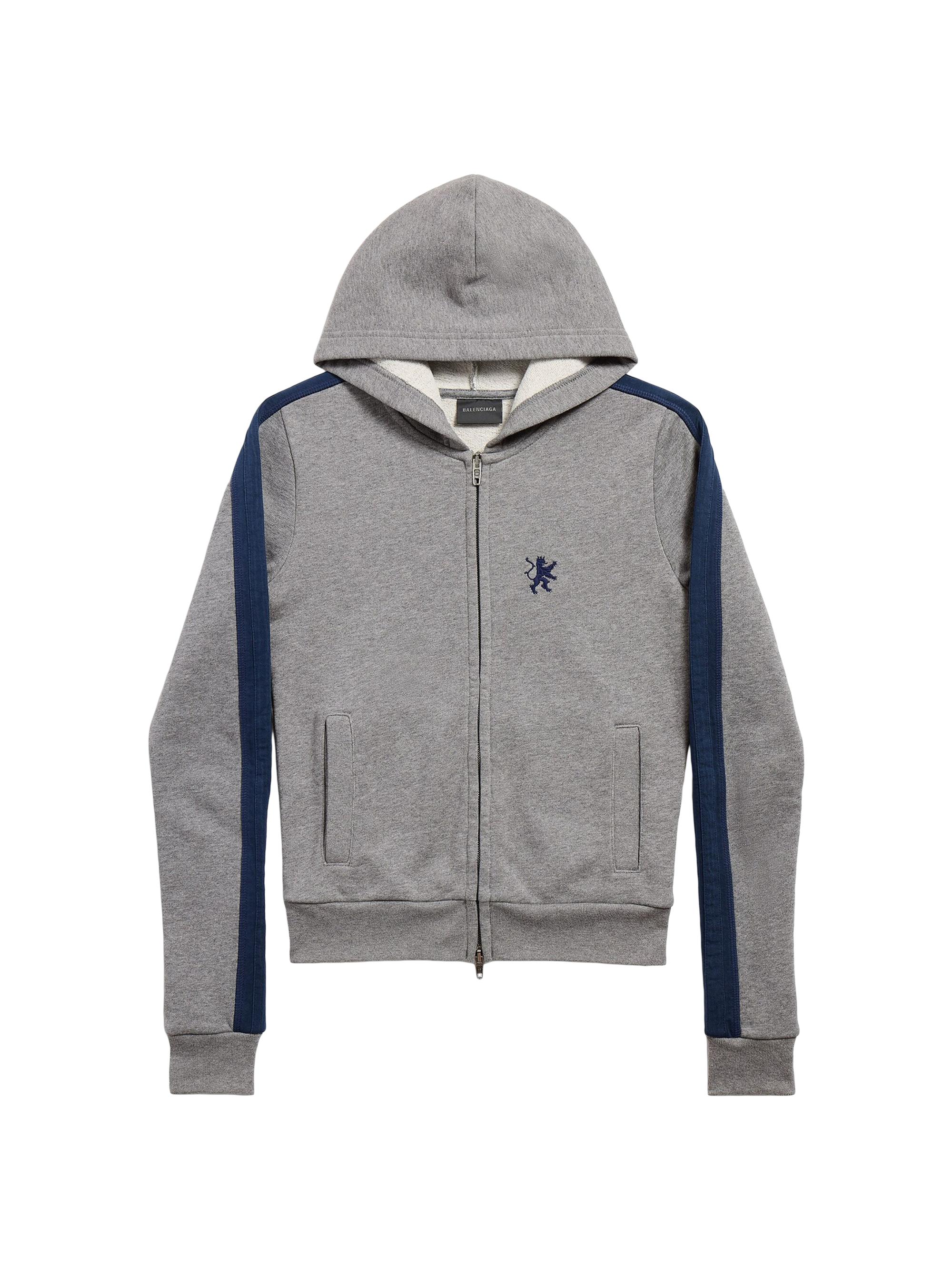 Balenciaga Unity Sports Icon Boxy Zip-Up Large Fit Hoodie | Saks
