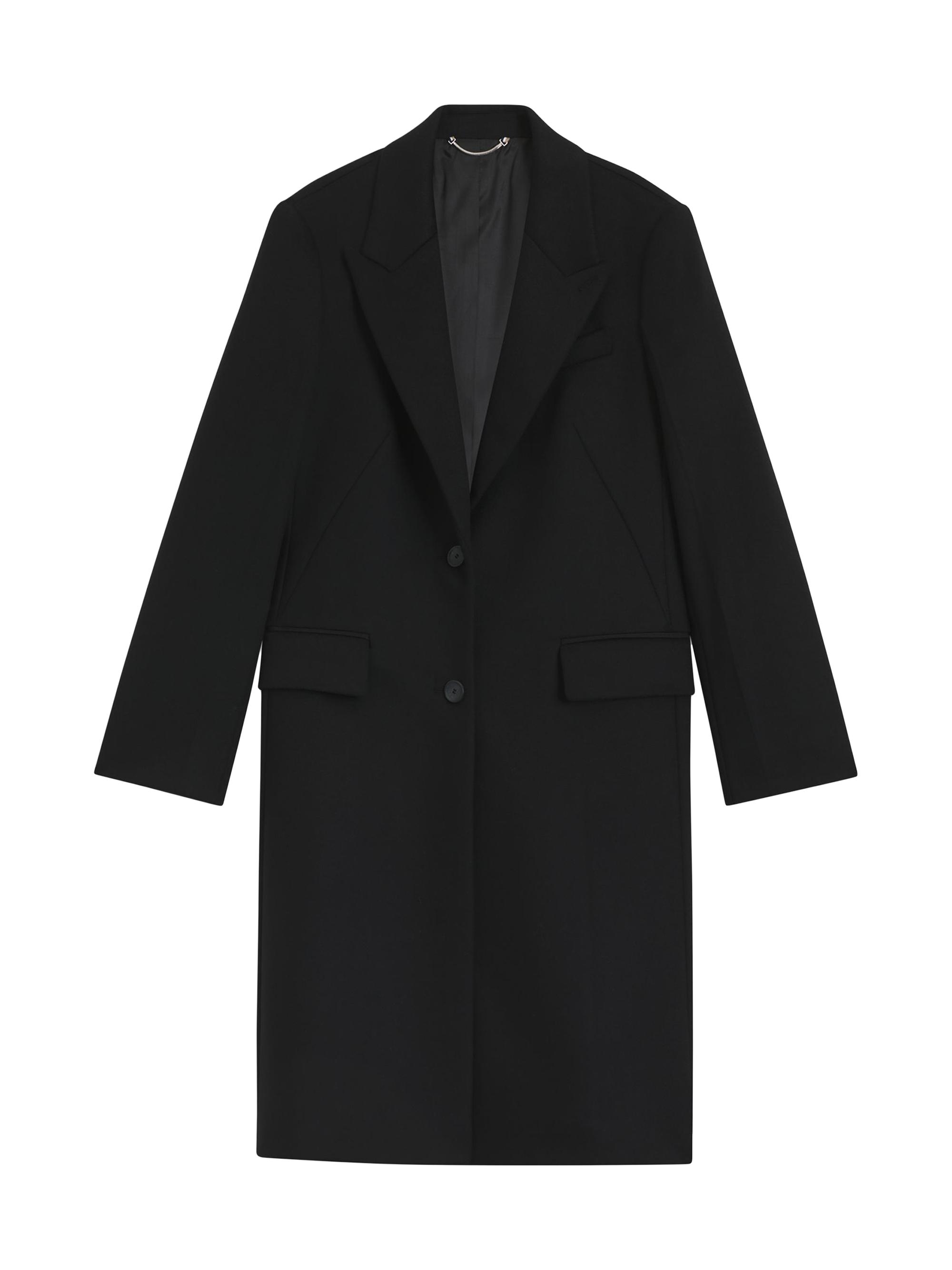 BOSS Women's Wool Coat in a Regular Fit - Black