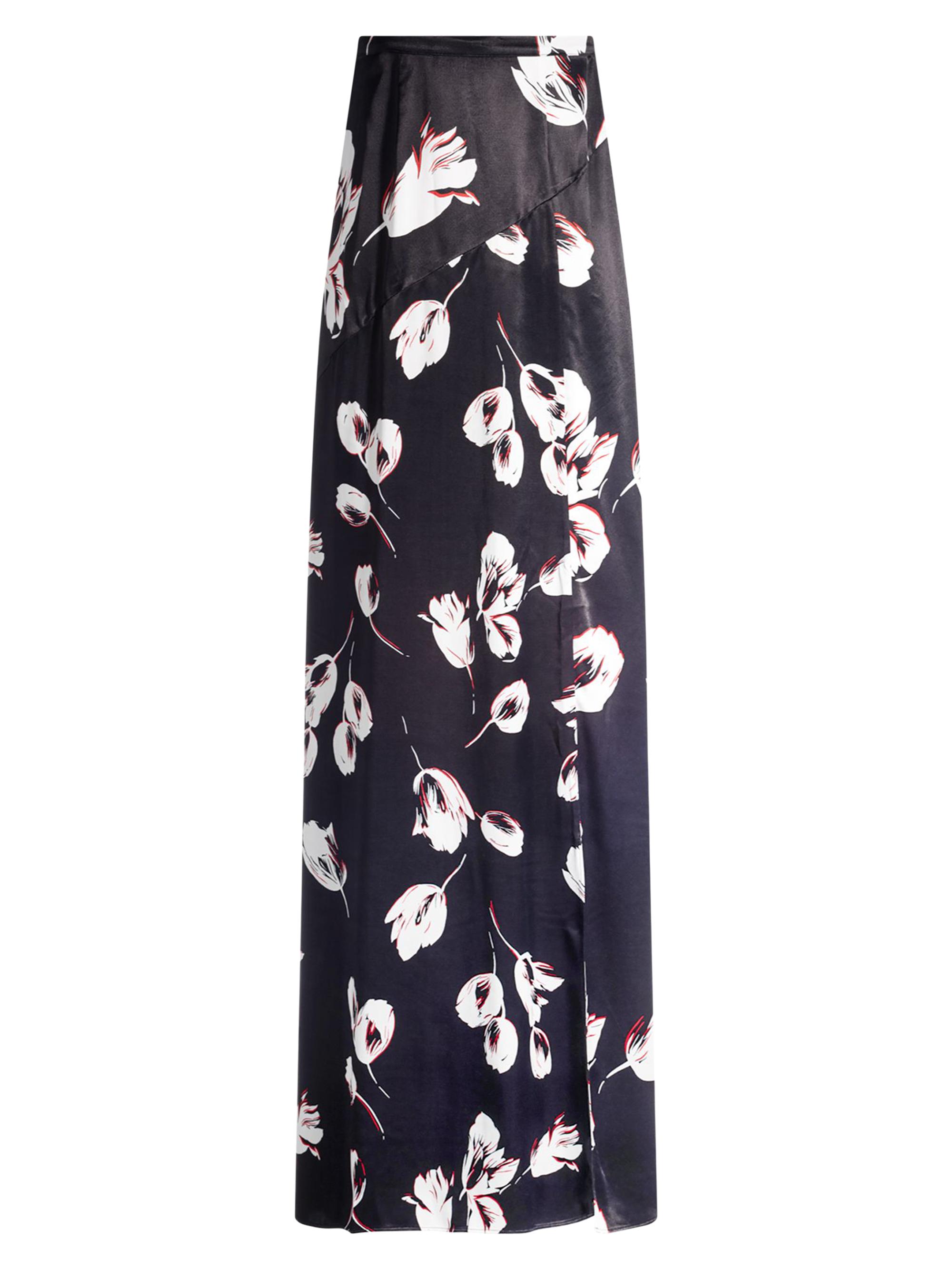 BOSS Women's Satin Maxi Skirt with Tulip Print - Patterned