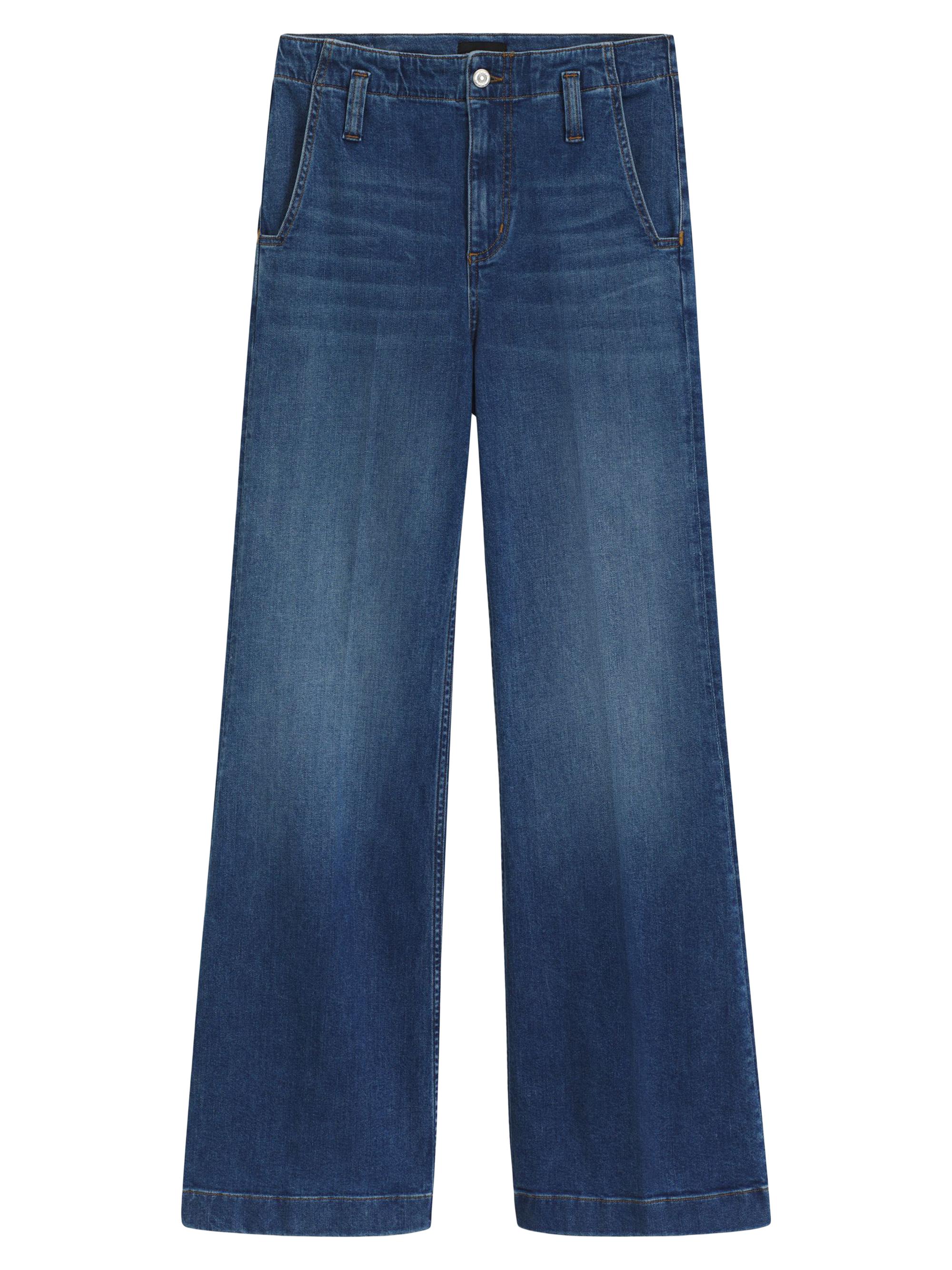 BOSS Women's Fit and Flare Jeans in Blue Italian Stretch Denim - Blue