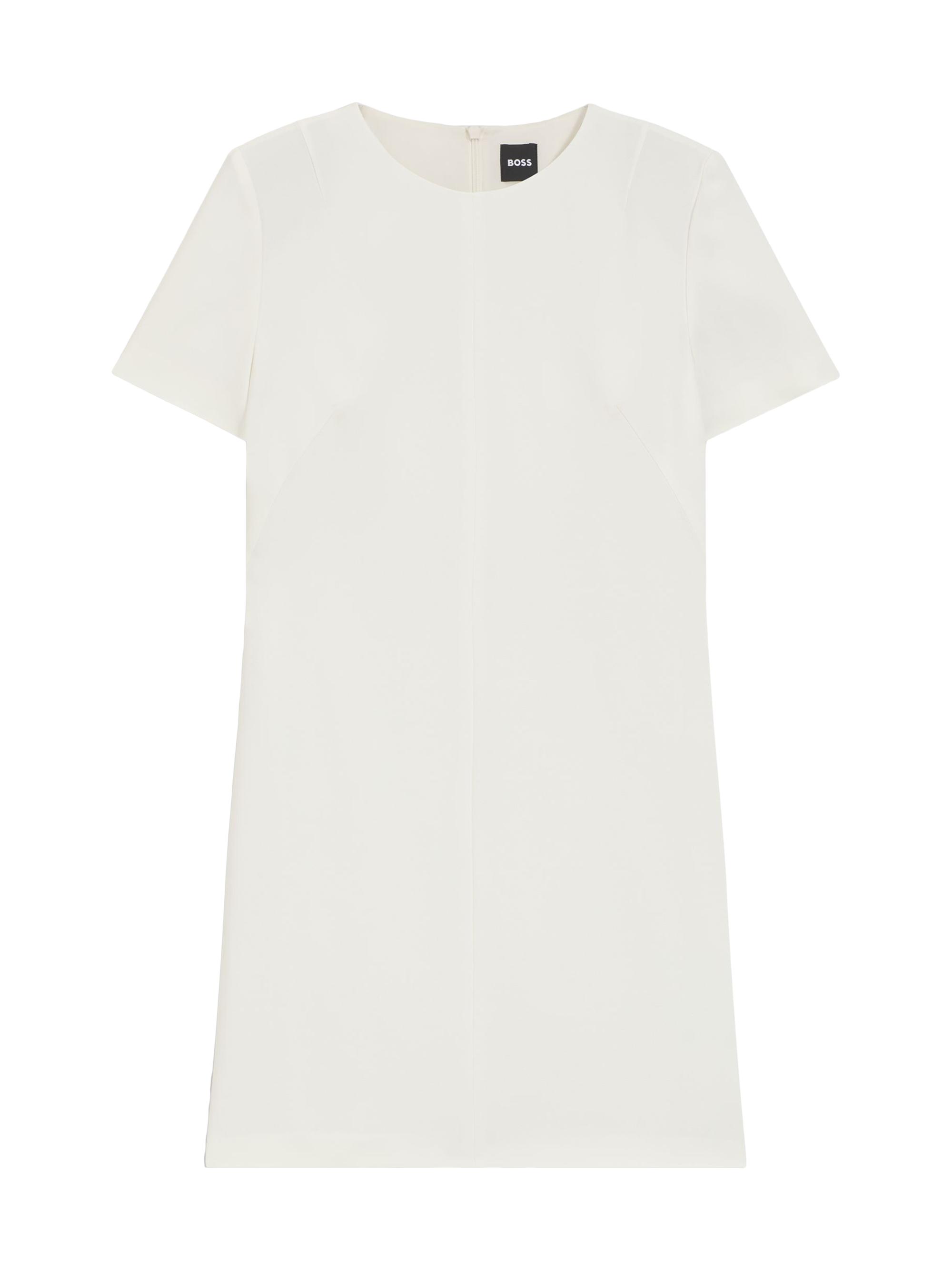 BOSS Women's Shift Dress in Soft Crepe - Natural