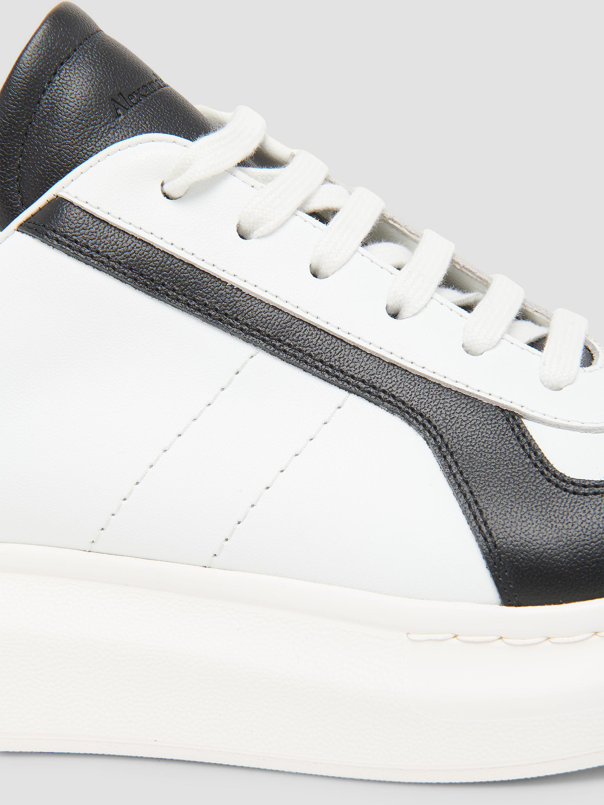 McQueen Oversized Retro Leather Low-Top Sneakers | Saks Fifth Avenue