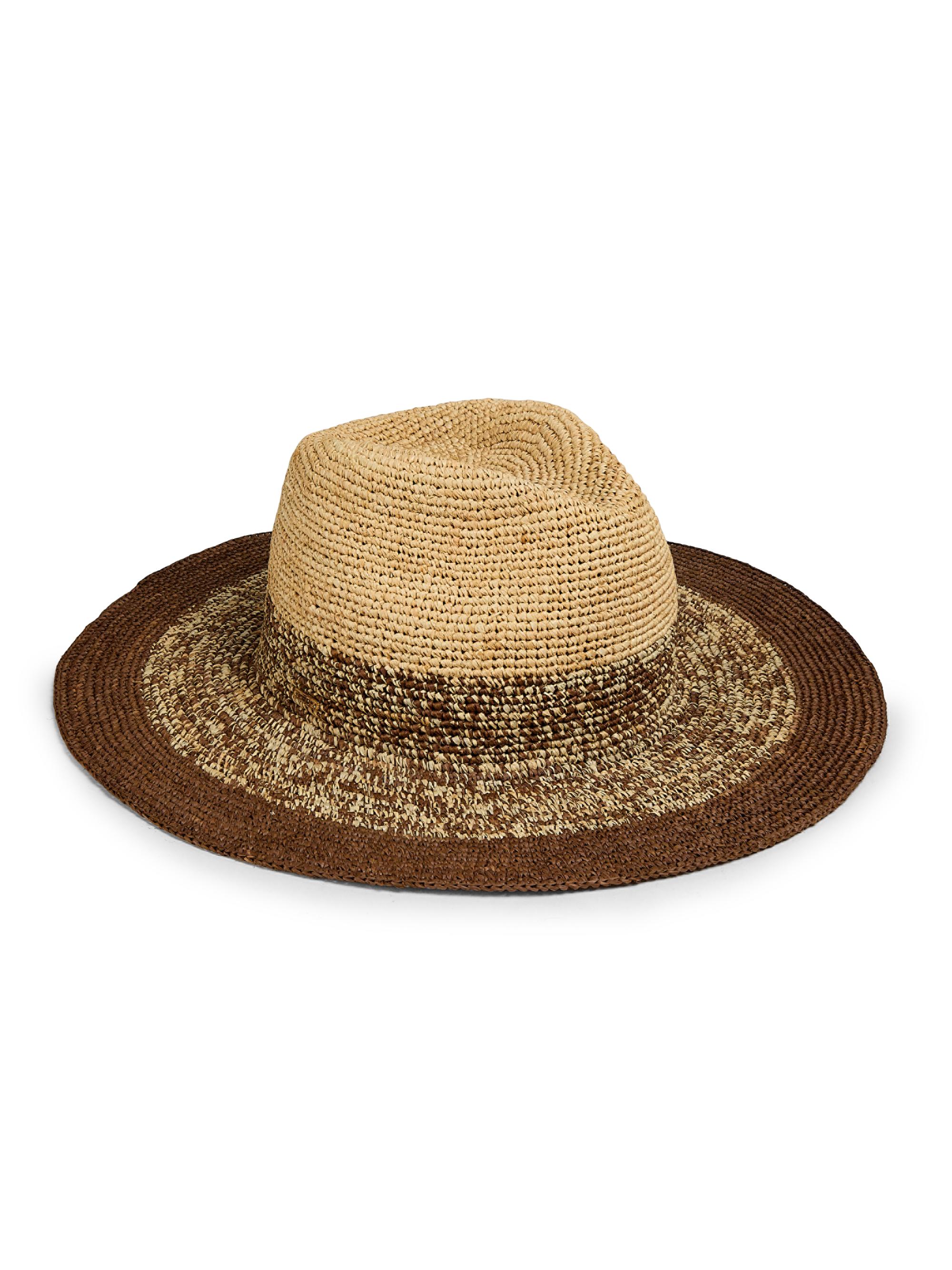 Eugenia Kim Women's Cruise Lourdes Raffia Fedora Hat - Camel And Chocolate