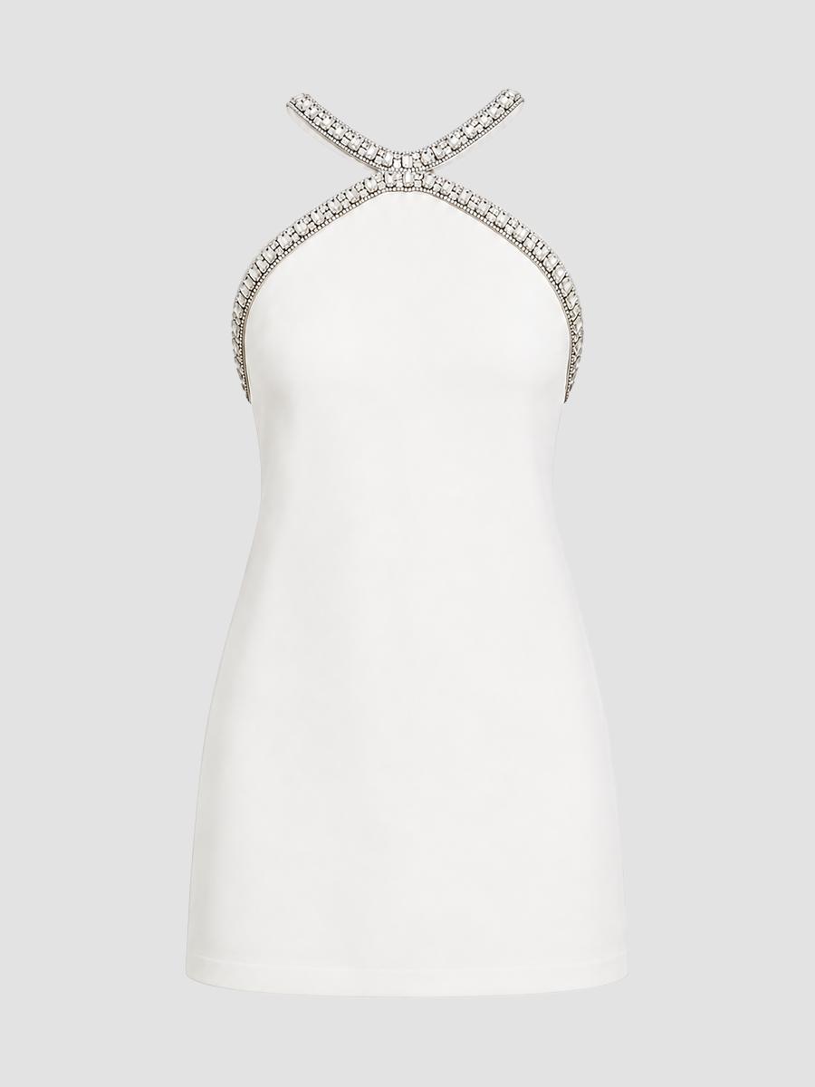 alexis ciena embellished crepe mini dress Alexis Ciena Dress in Black