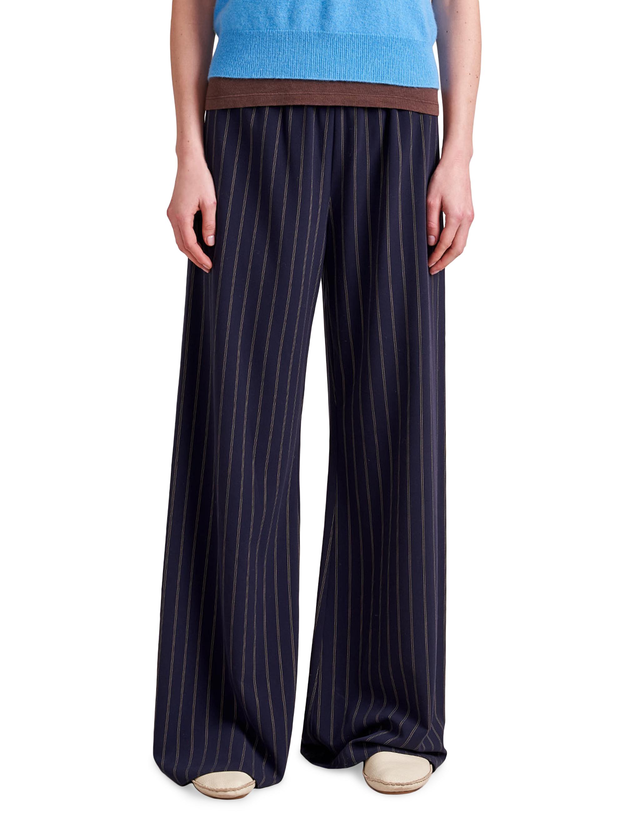 La Ligne Women's Roman Pants - Navy Tan