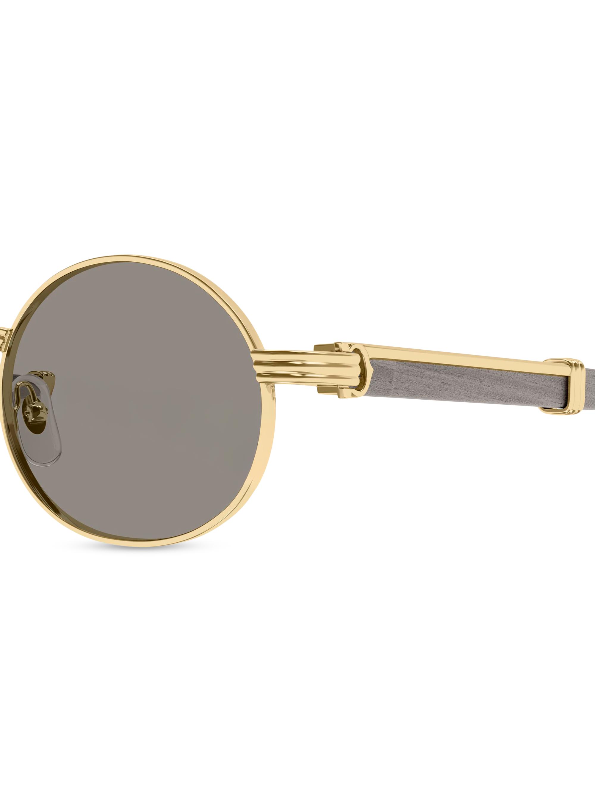 Cartier Première de Cartier 53MM 24K-Gold-Plated Oval Sunglasses