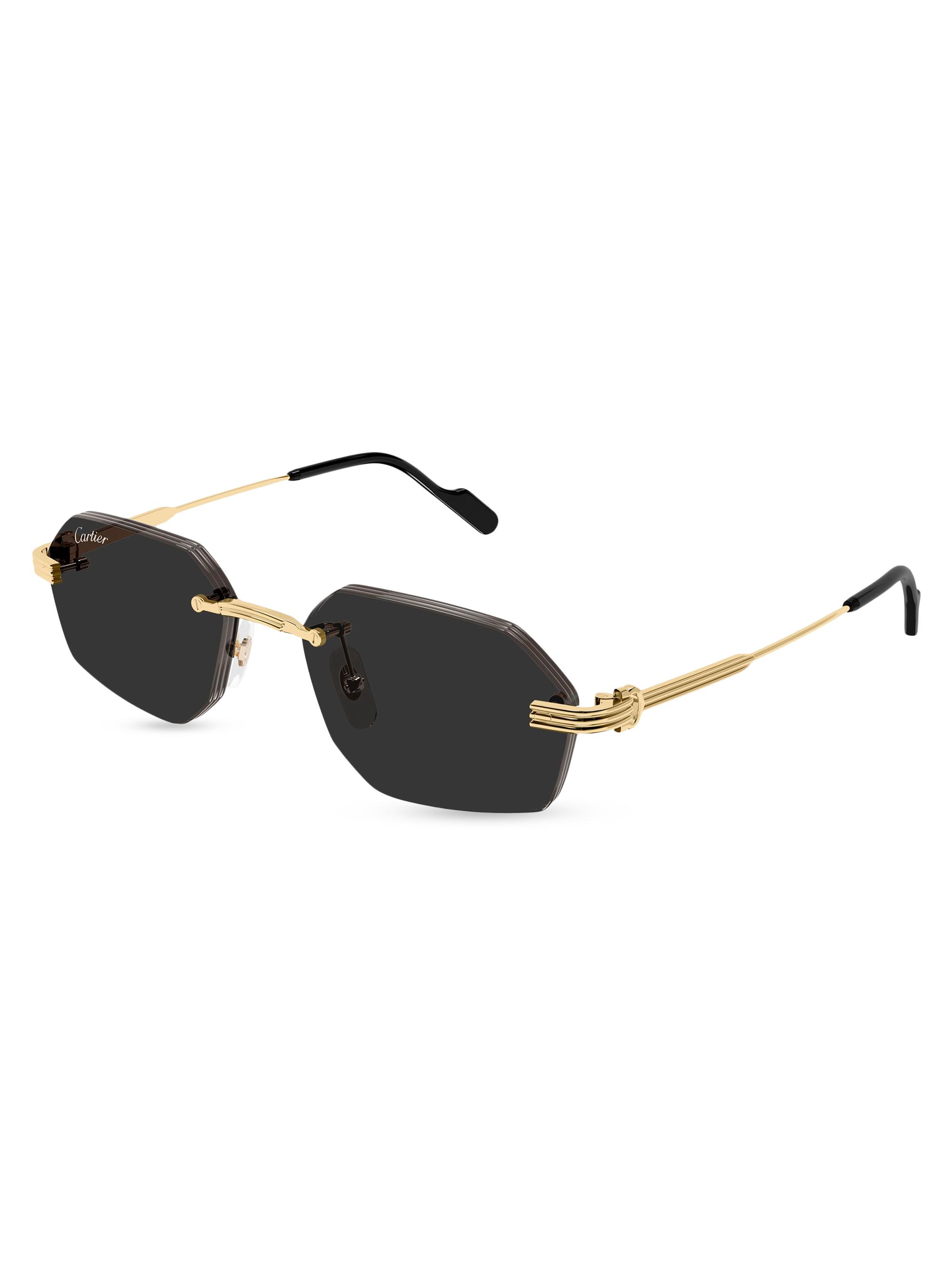 Cartier Première De Cartier 53MM Square Sunglasses | Saks Fifth Avenue