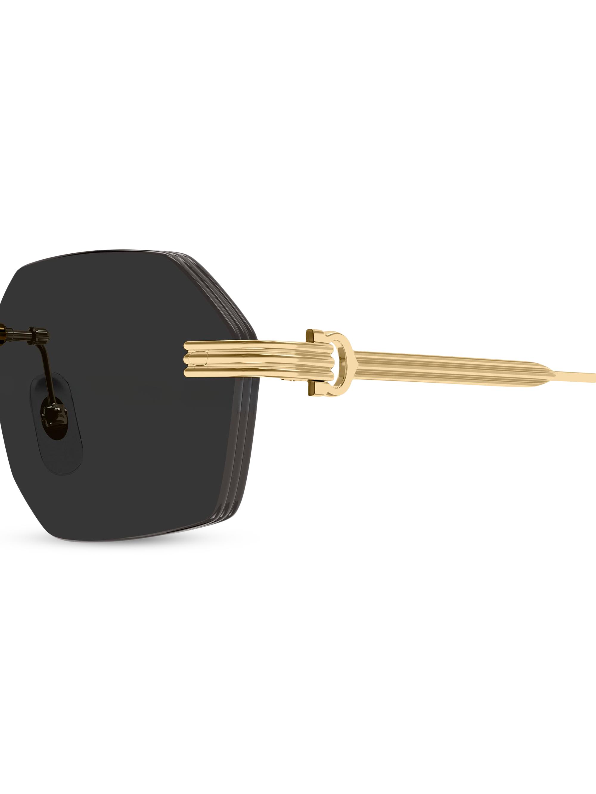 Cartier Première de Cartier 54MM 24K-Gold-Plated Rimless Geometric