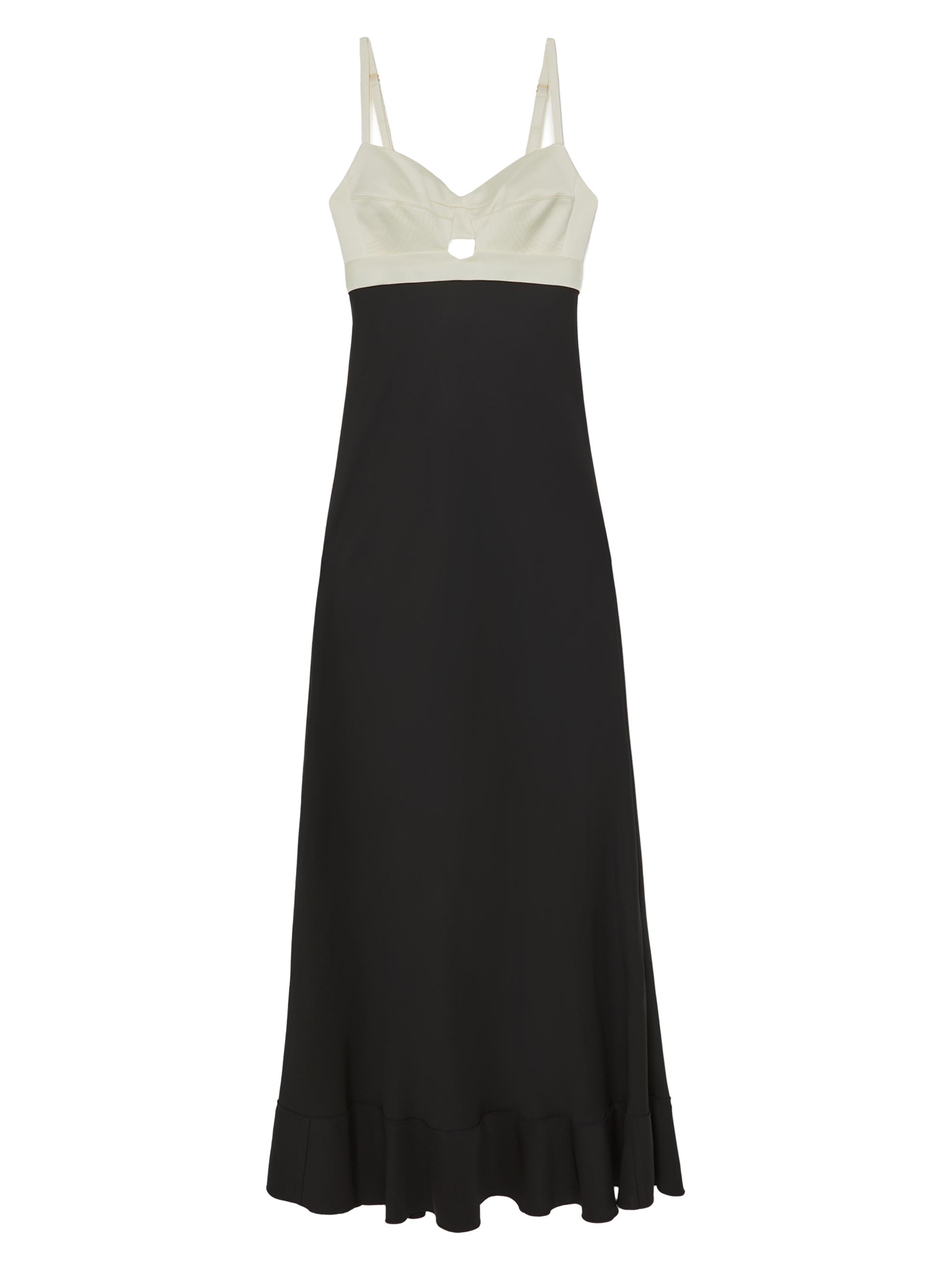 Reiss Atelier Women's Sylvie Colorblocked Keyhole Maxi Dress - Black