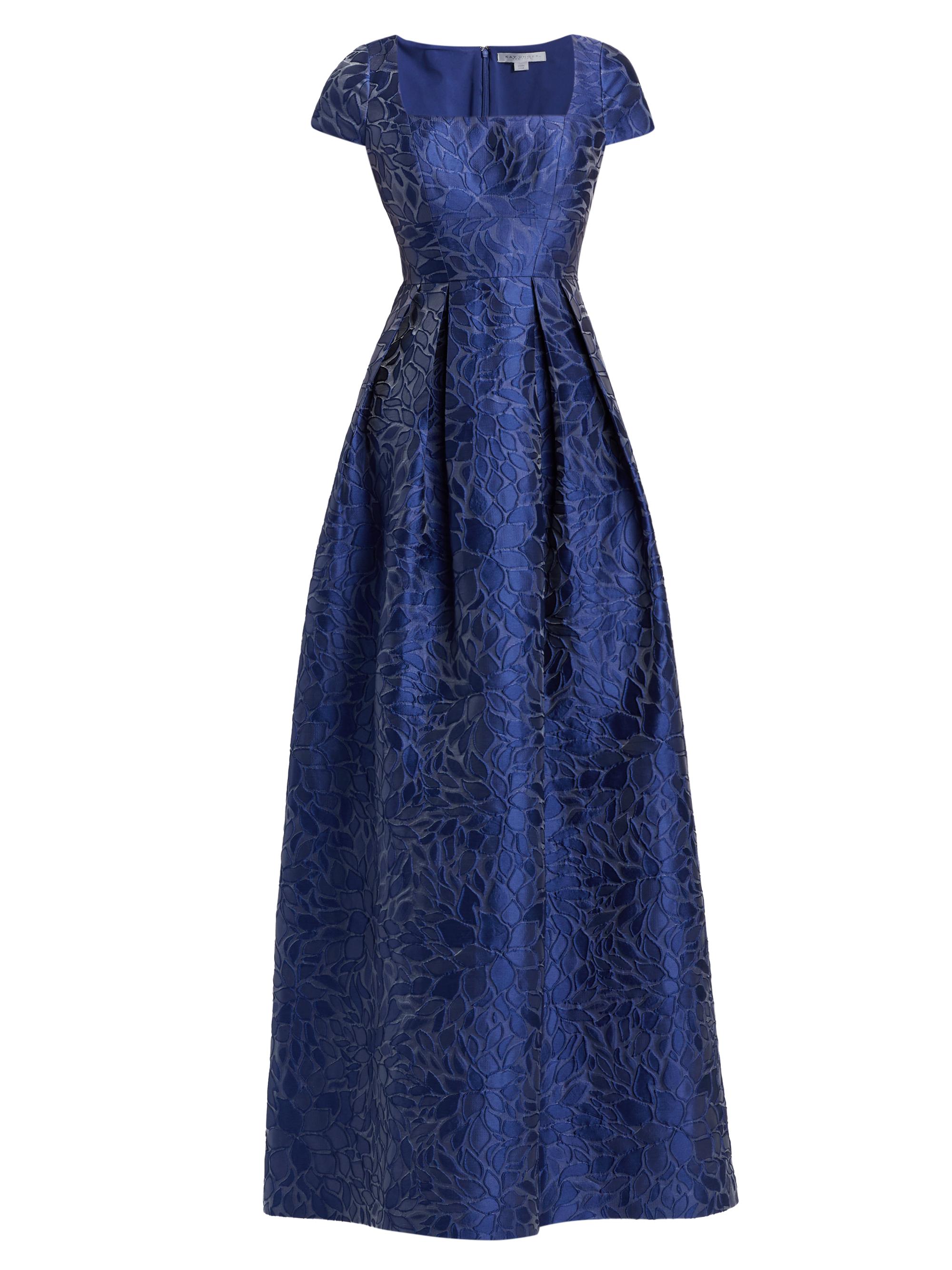Kay Unger Women's Ophelia Jacquard Gown - Navy