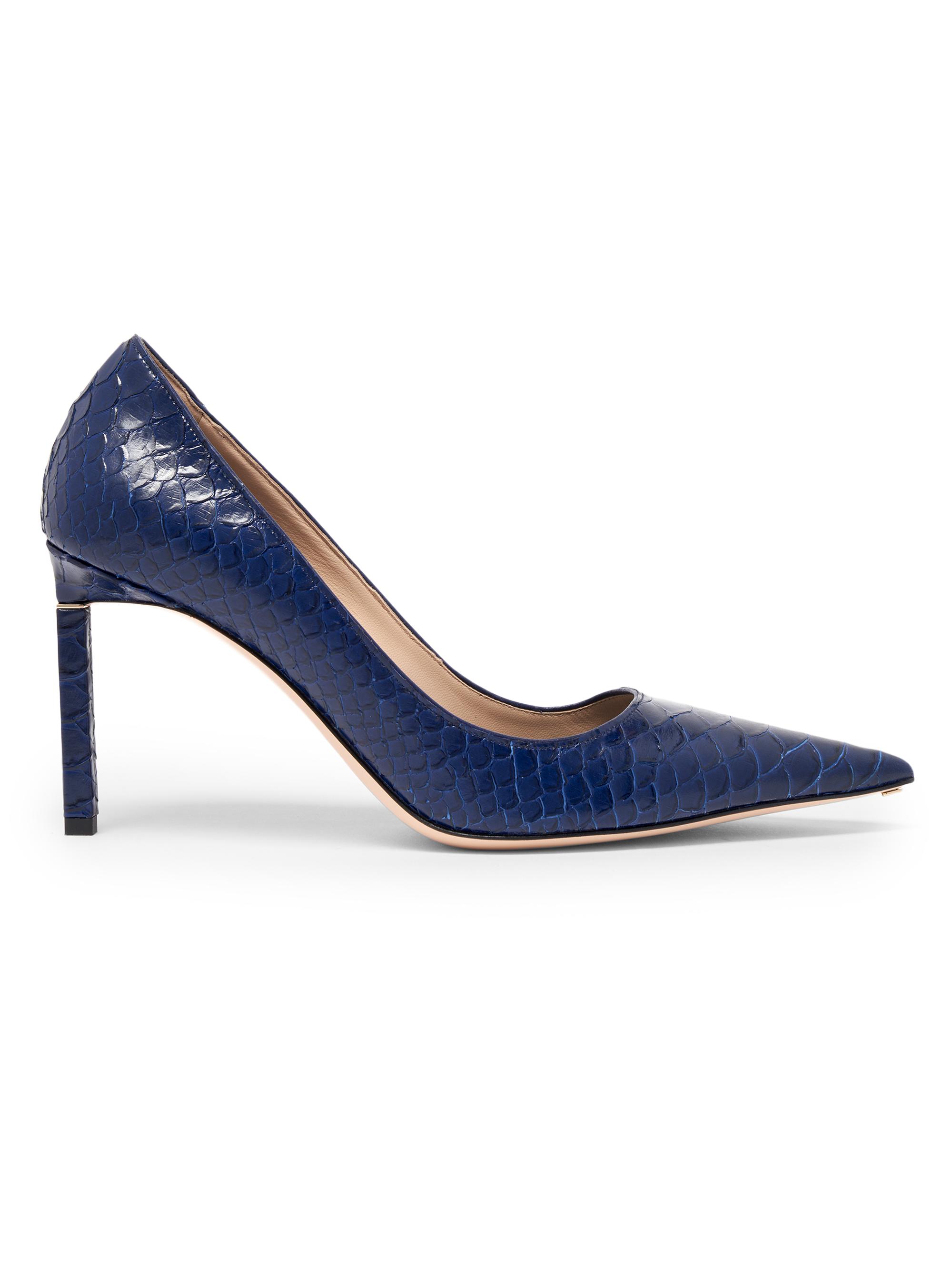 TOM FORD Women's 5MM Python-Embossed Stiletto Pumps - Sea Blue