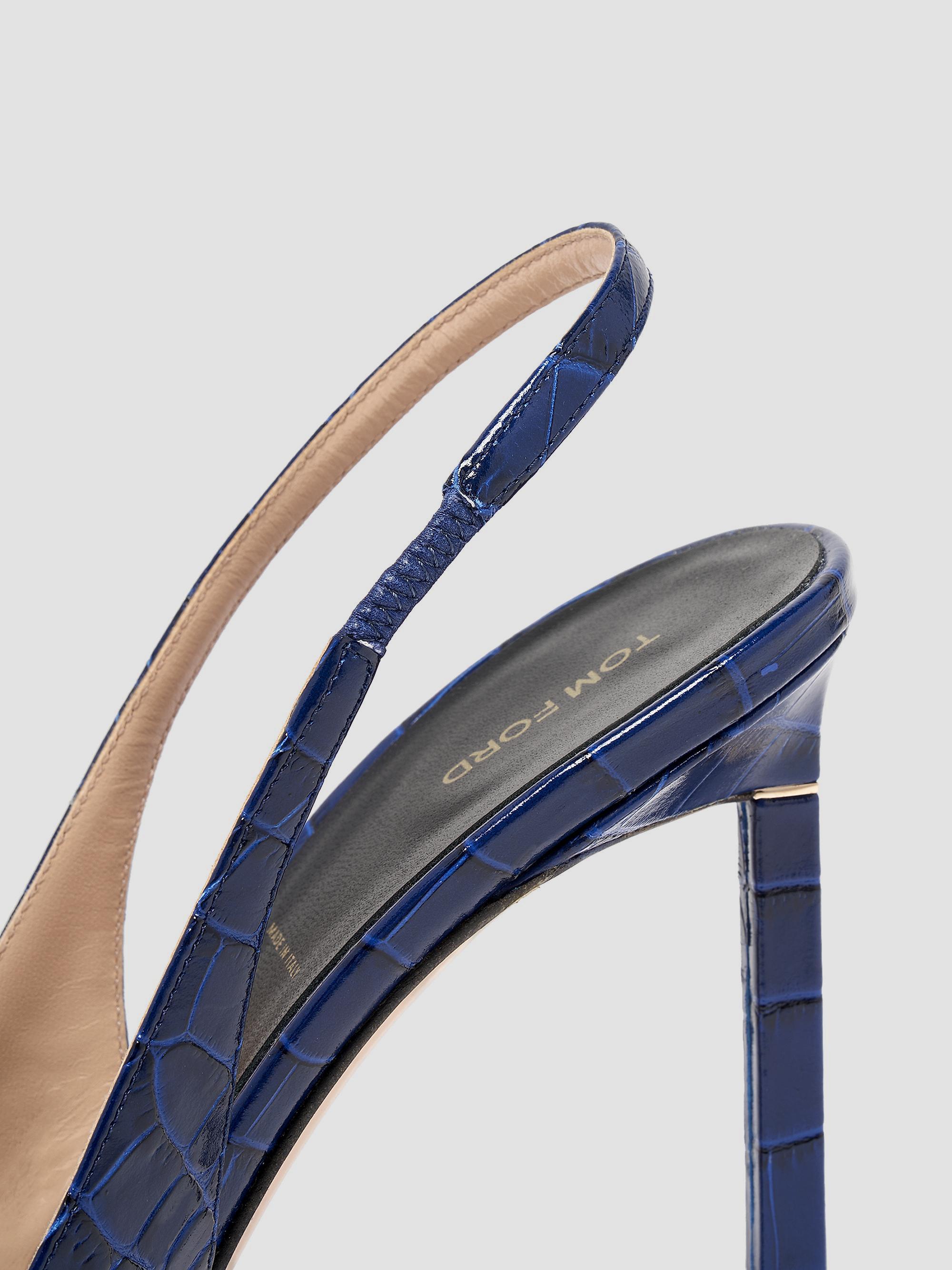 TOM FORD 105MM Croc-Embossed Slingback Pumps | Saks Fifth Avenue