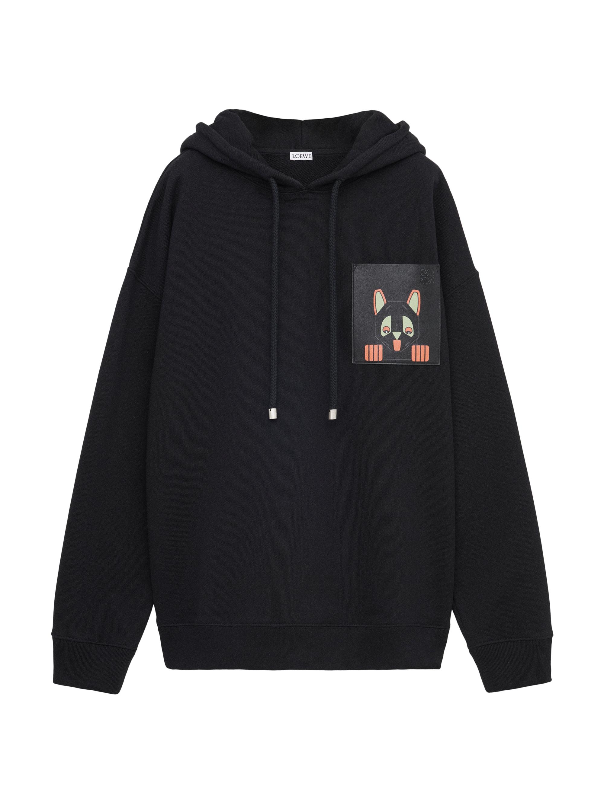 LOEWE Men's  x Louis Wain Relaxed-Fit Hoodie - Black