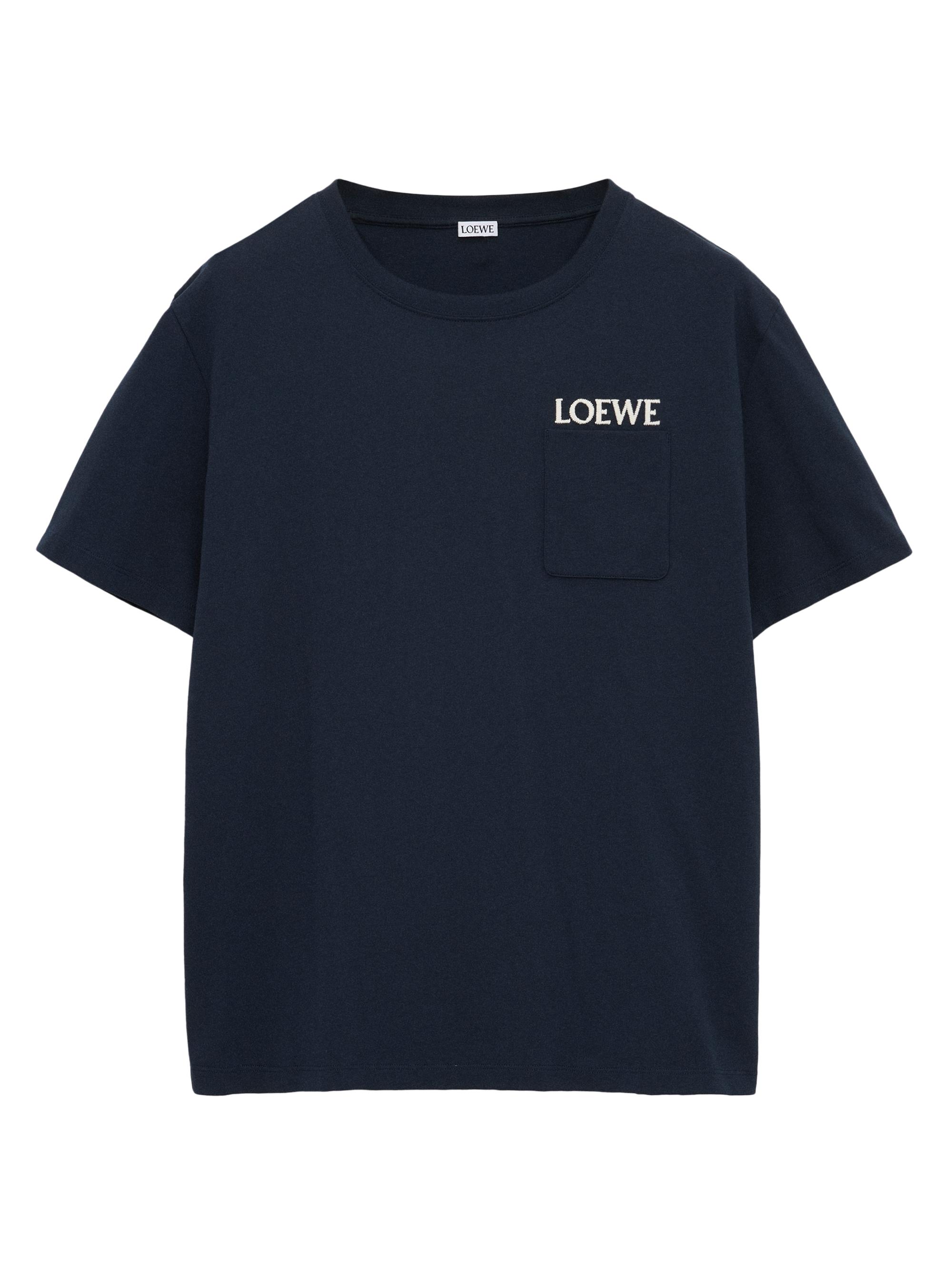 LOEWE Men's Logo Relaxed-Fit T-Shirt - Dark Navy Blue
