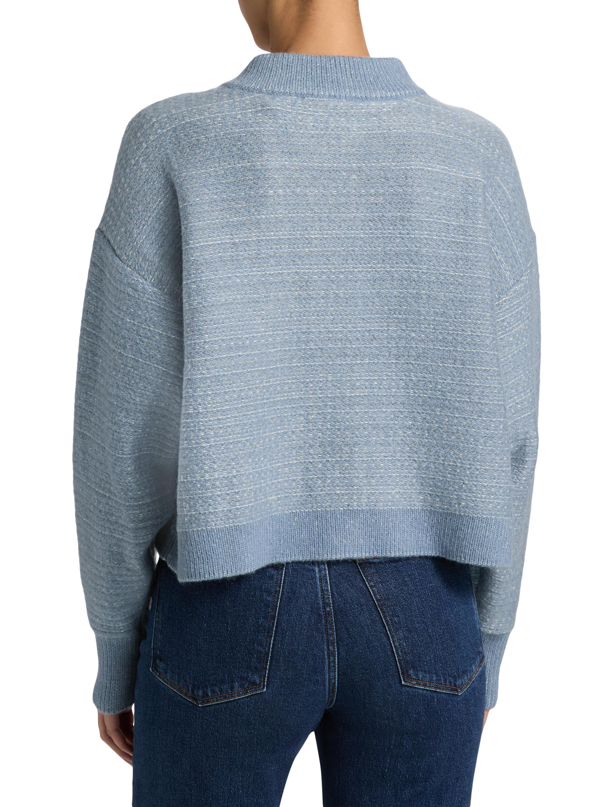 FRAME Jacquard Femme Wool-Blend Cardigan | Saks Fifth Avenue