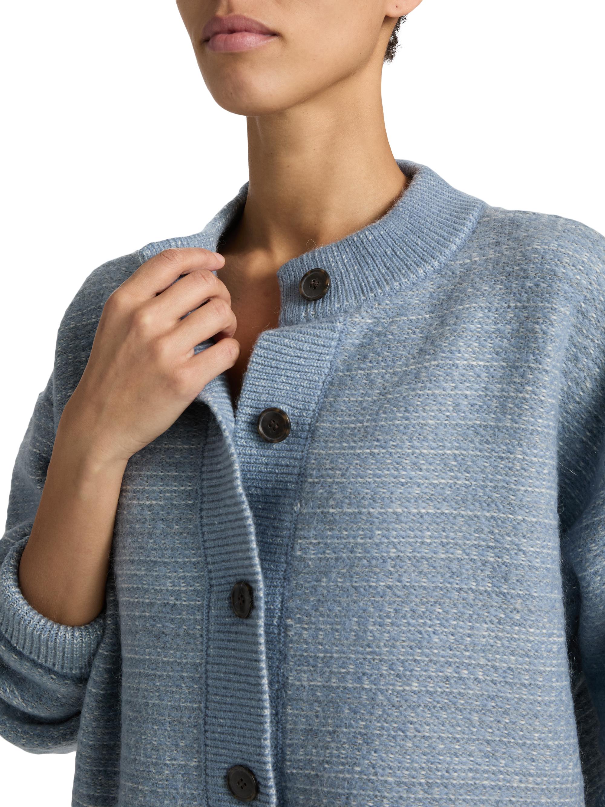 FRAME Jacquard Femme Wool-Blend Cardigan | Saks Fifth Avenue