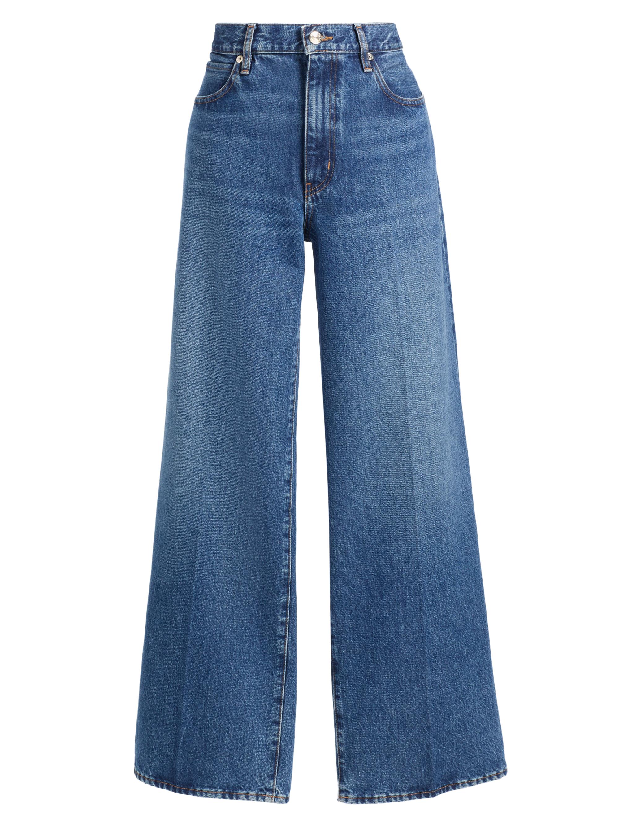 FRAME Women's The Stroll Wide-Leg High-Rise Jeans - Partridge