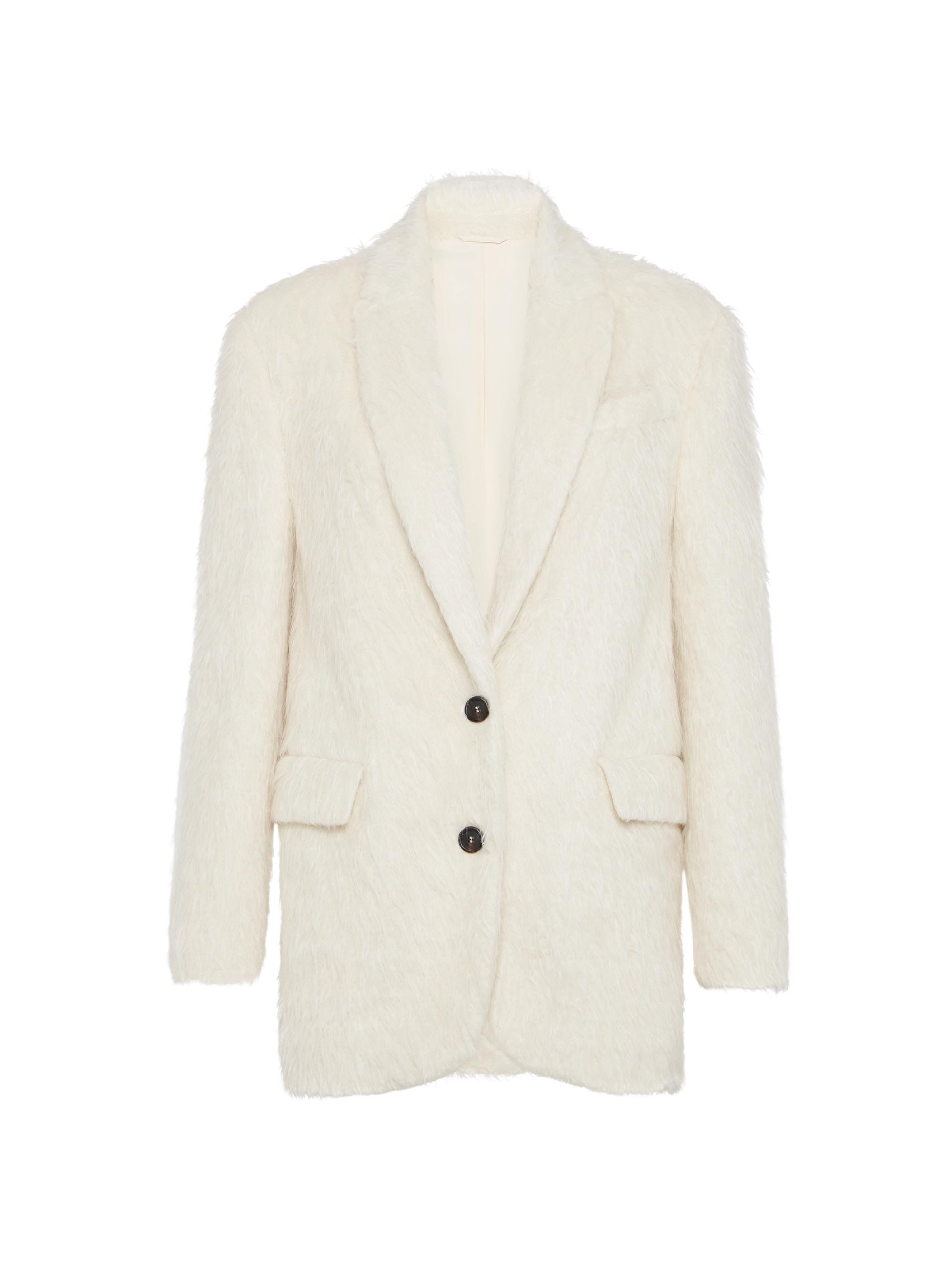 Brunello Cucinelli Women's Wispy Alpaca Blazer with Monili - Panama