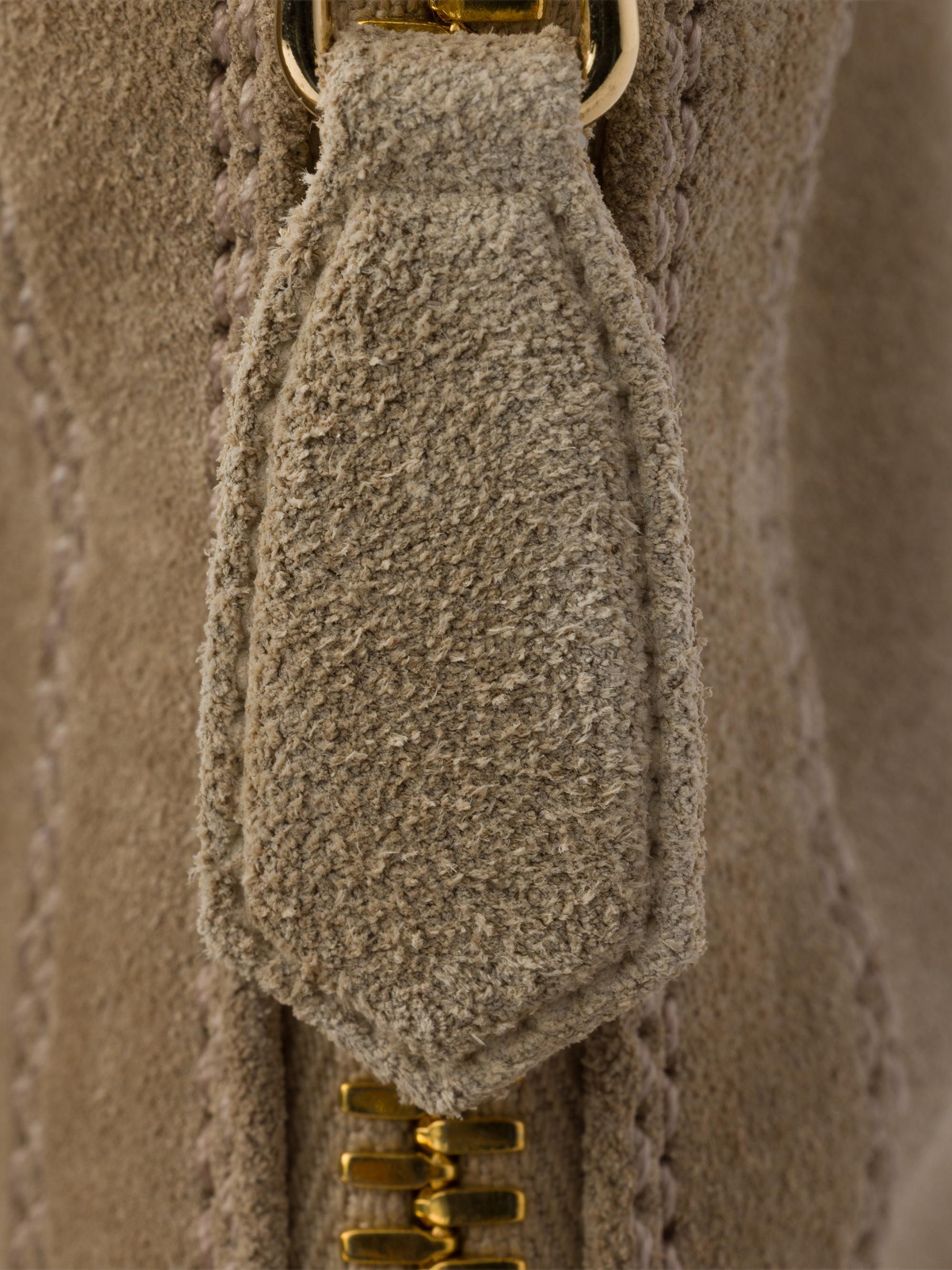 Prada Suede Booties with Zip | Saks Fifth Avenue