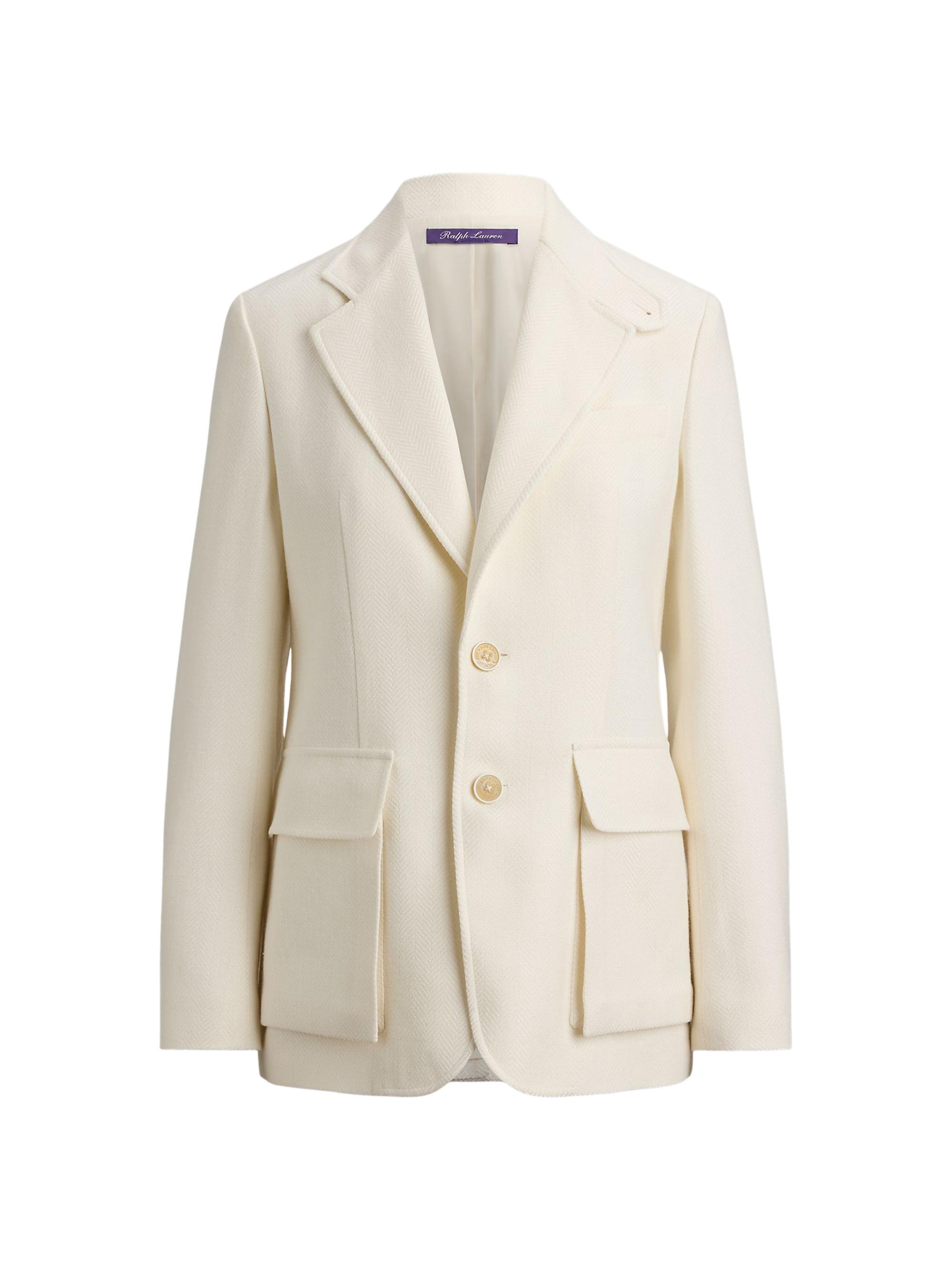 Ralph Lauren Collection Women's Preston II Herringbone Tweed Jacket - Cream