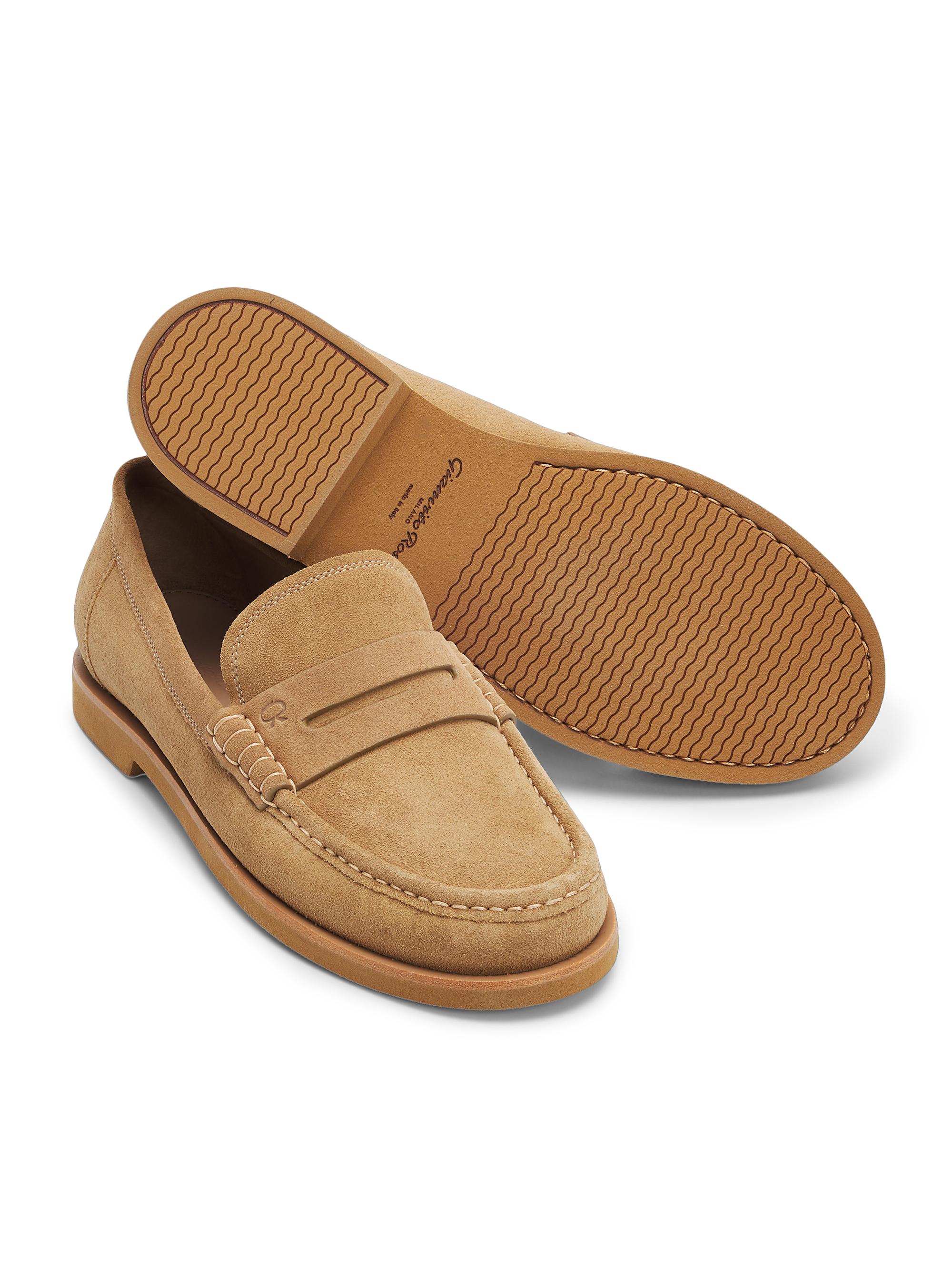 Gianvito Rossi Suede Penny Loafers | Saks Fifth Avenue
