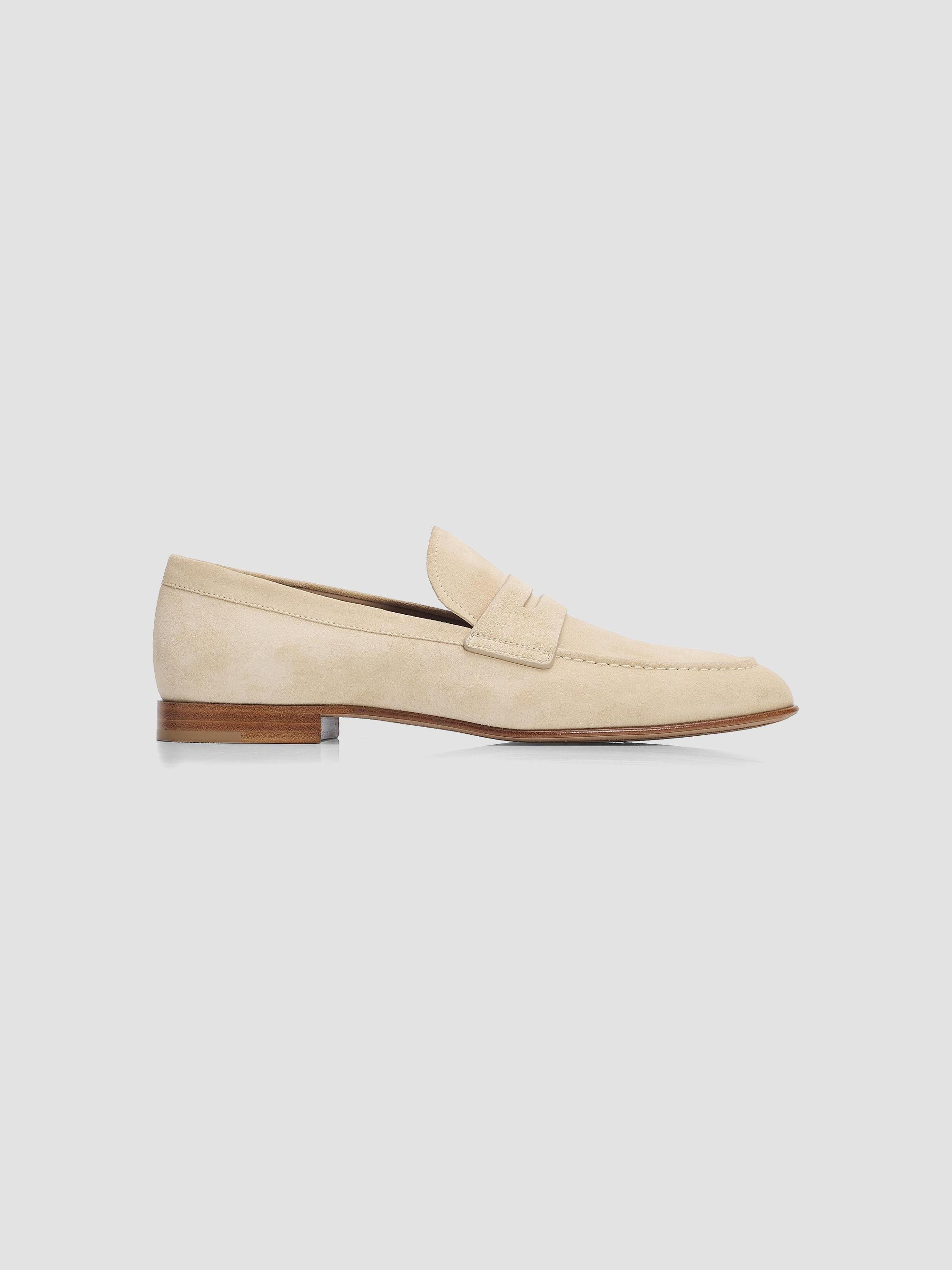 Gianvito Rossi Men's Full-Grain Leather Penny Loafers - Dune | Thumbnail 7