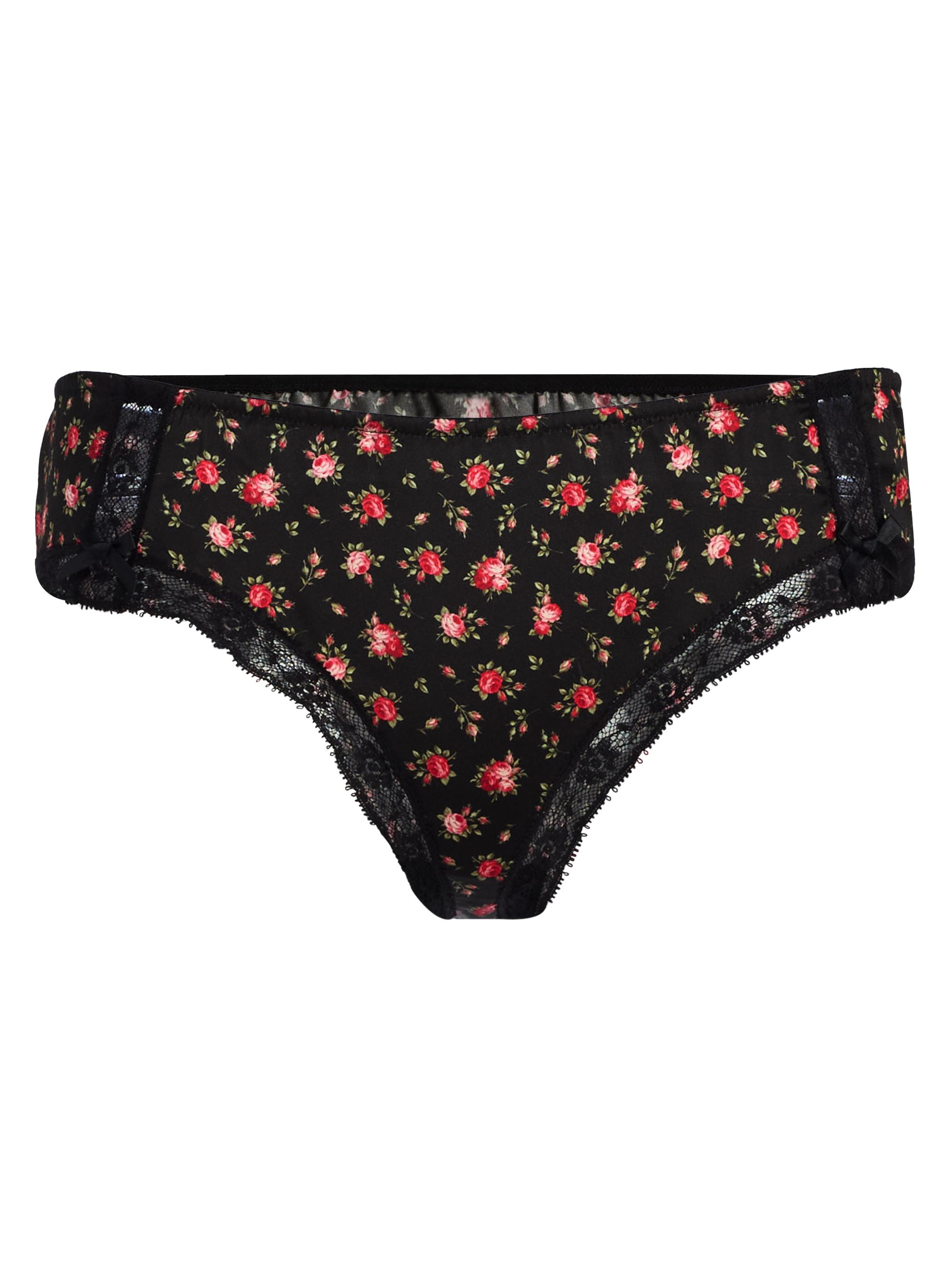 Dolce & Gabbana Women's Roselline Silk-Blend Brief - Roselline Nero