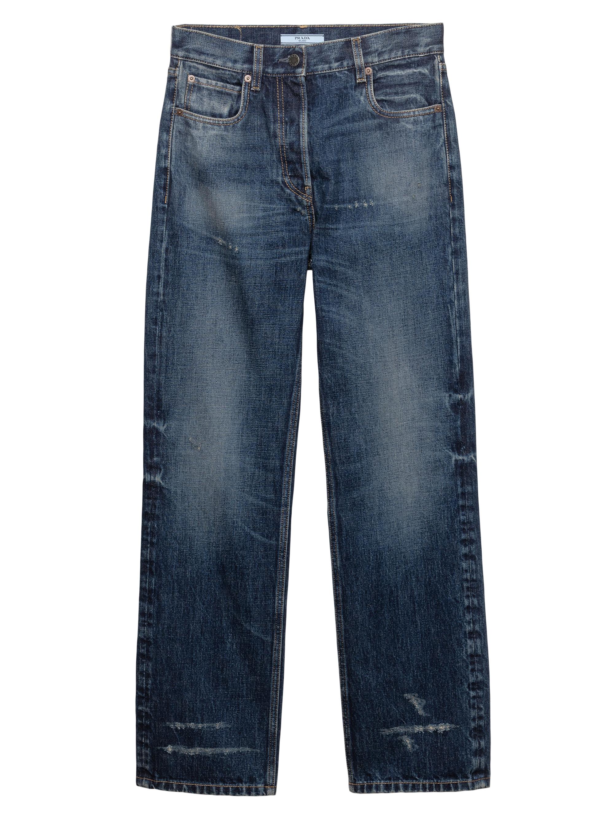 Prada High-Waisted Denim Jeans | Saks Fifth Avenue