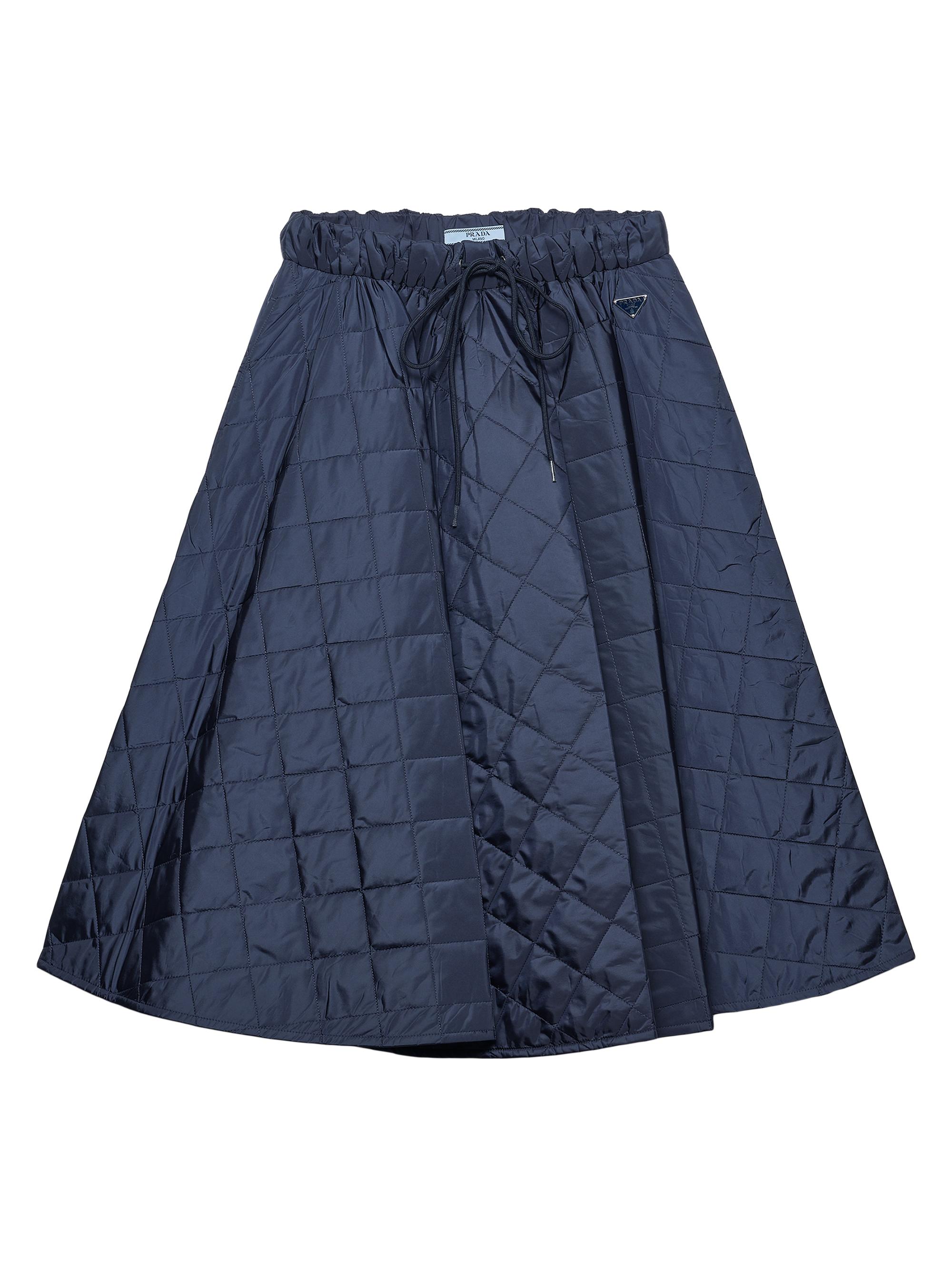 Prada Women's Re-Nylon Circle Skirt - Blue