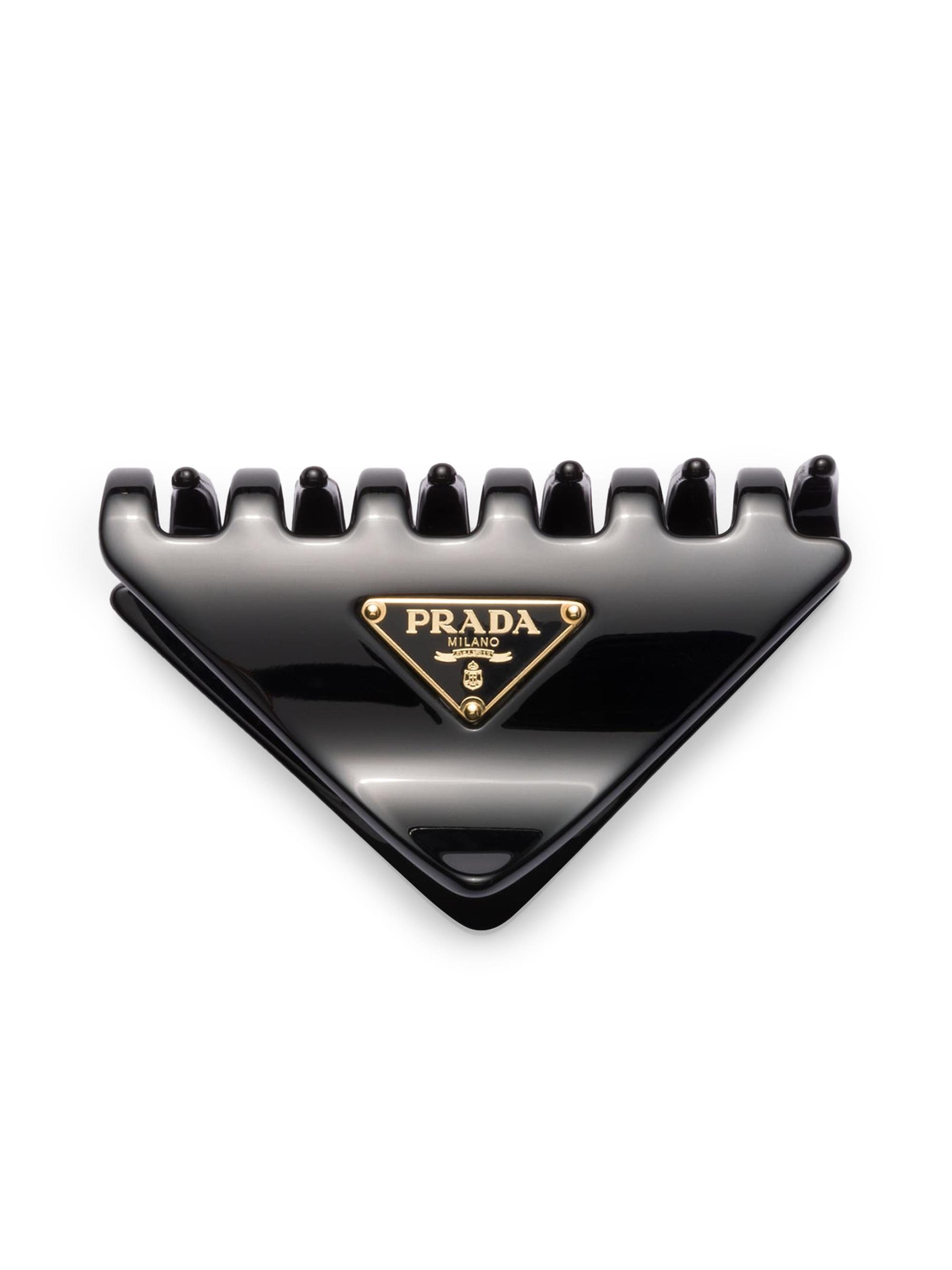 Prada Women's Plexiglas Claw Clip - Black