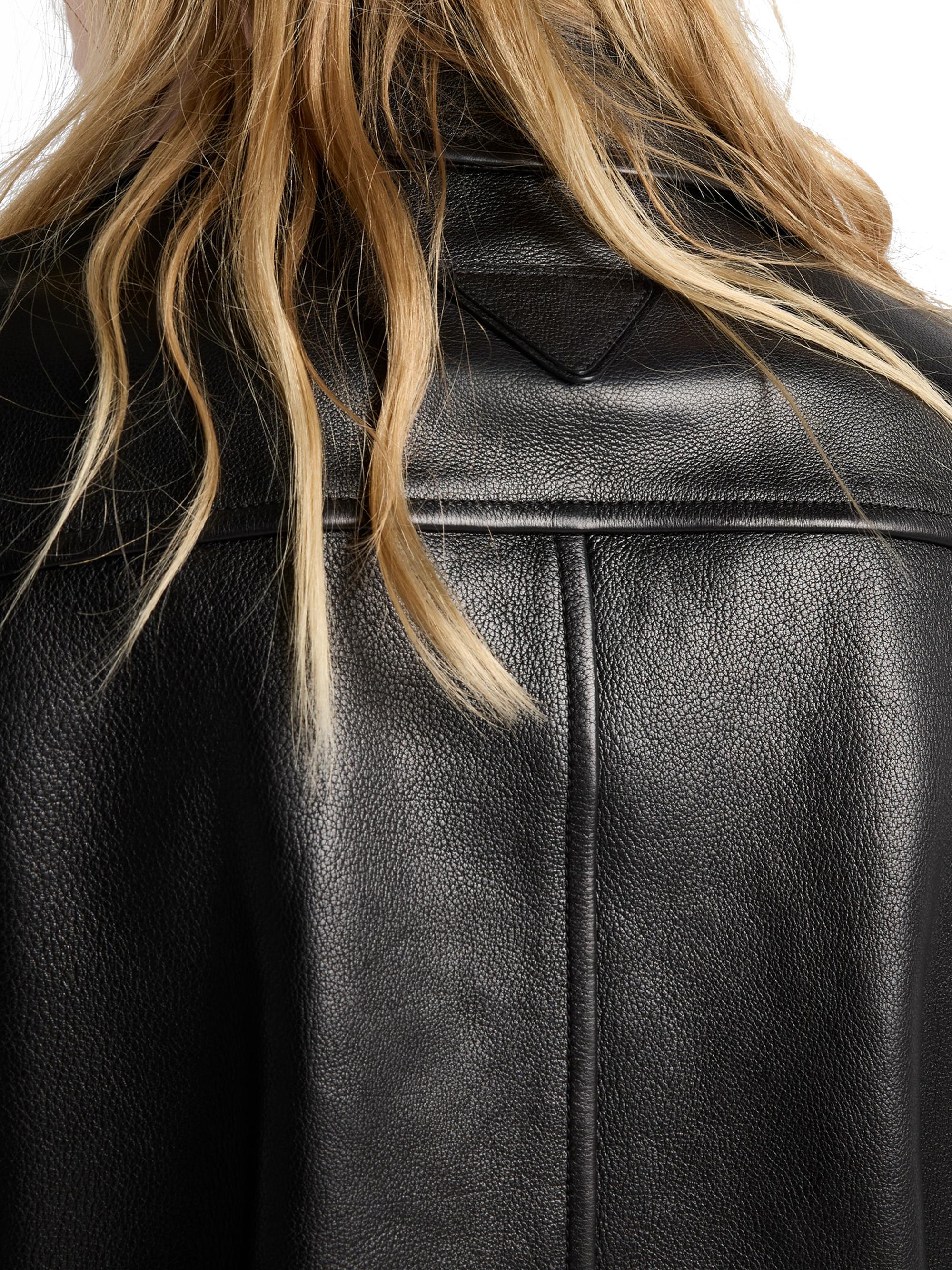 Prada Leather Blouson Jacket | Saks Fifth Avenue