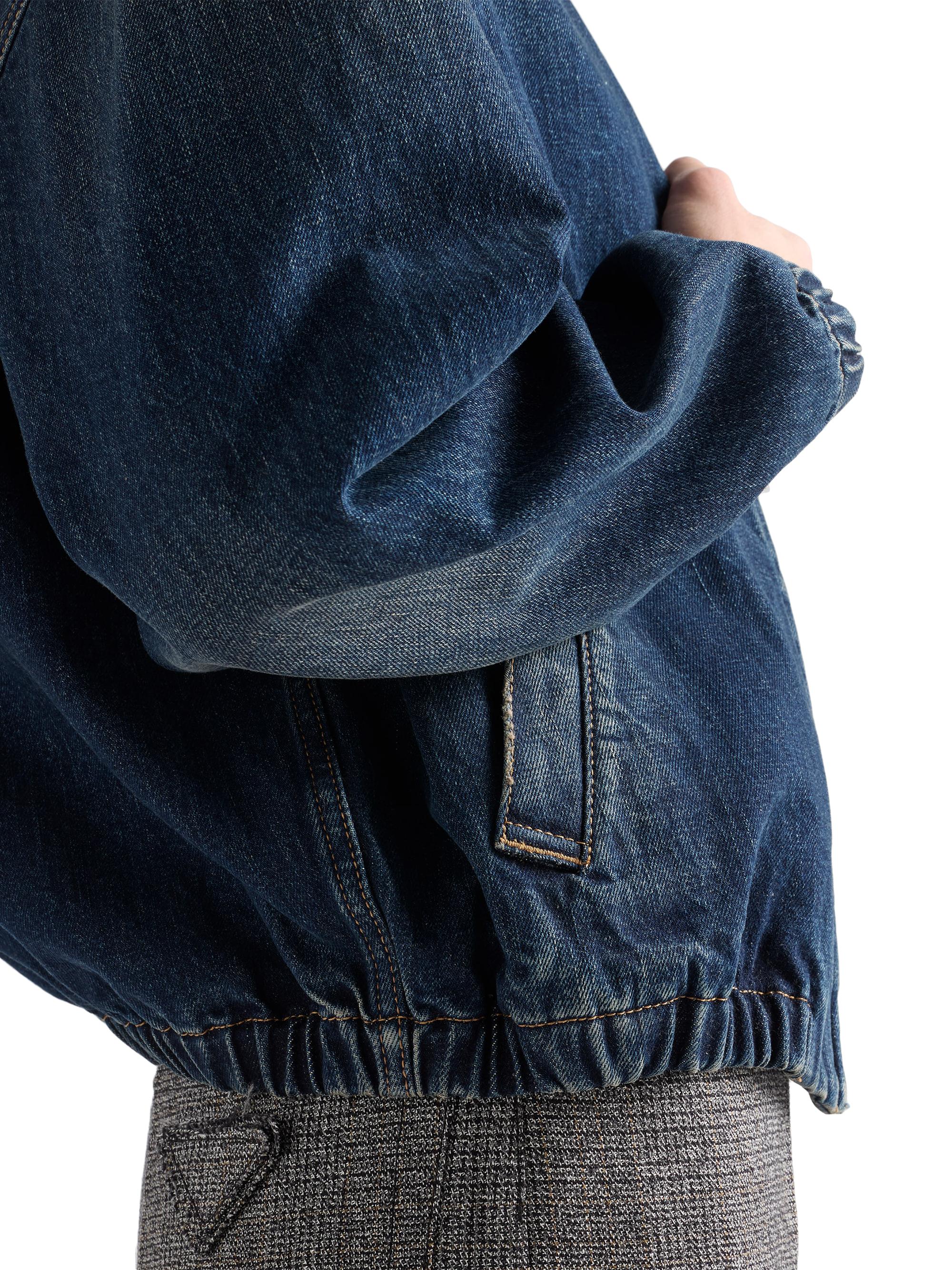 Prada Washed Denim Blouson Jacket | Saks Fifth Avenue