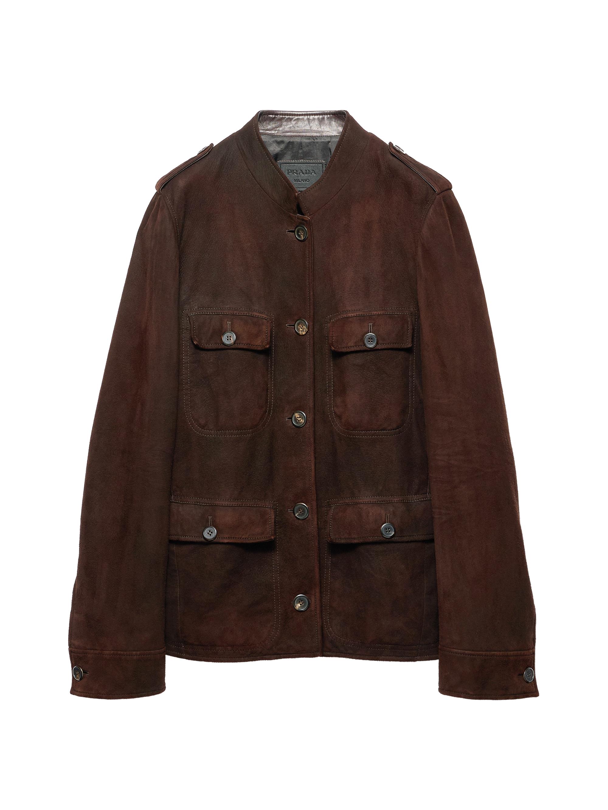 Prada Women's Suede Jacket - Brown