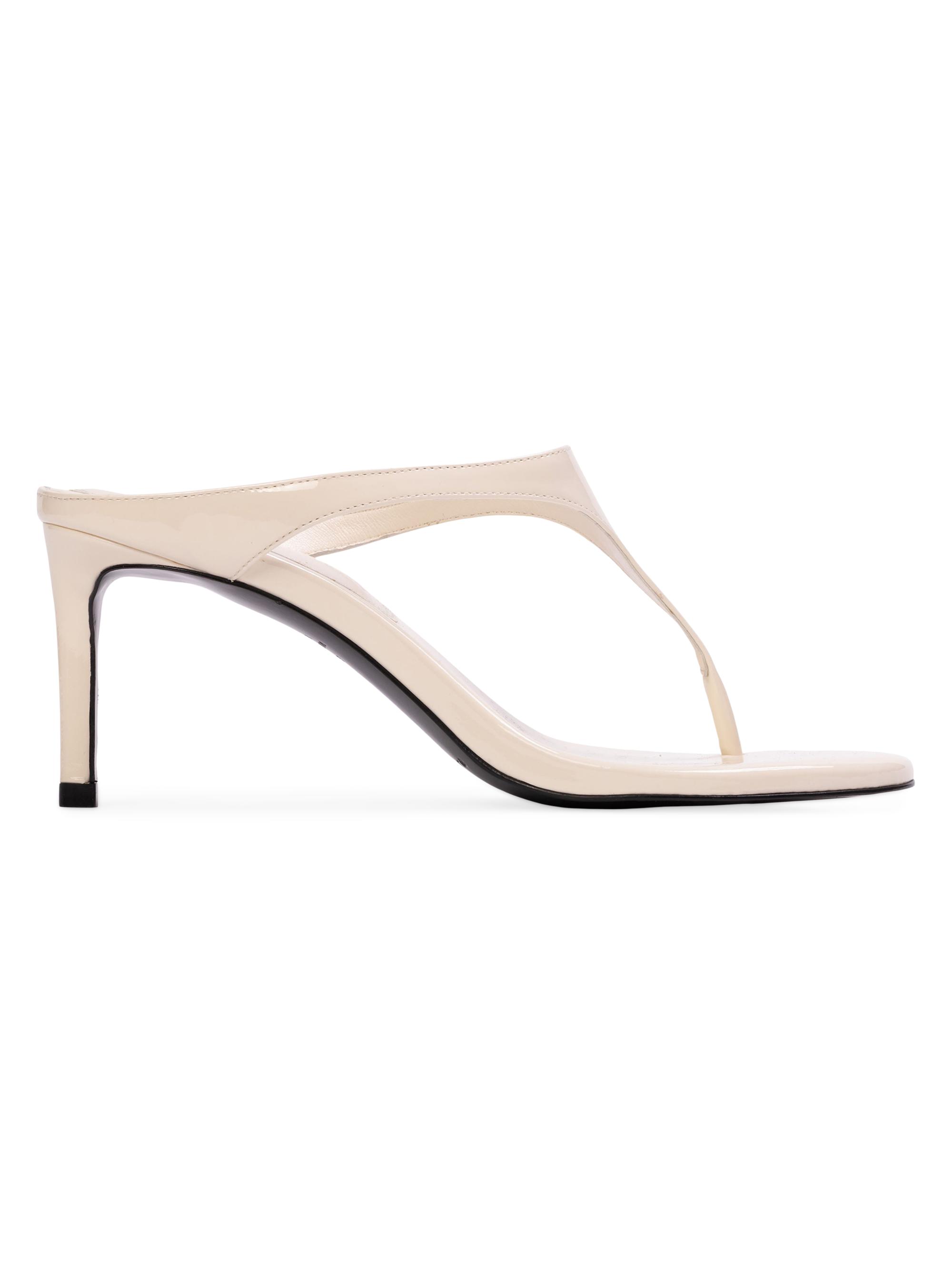 Black Suede Studio Women's Laurel 65MM Patent Mules - Coconut Patent Leather