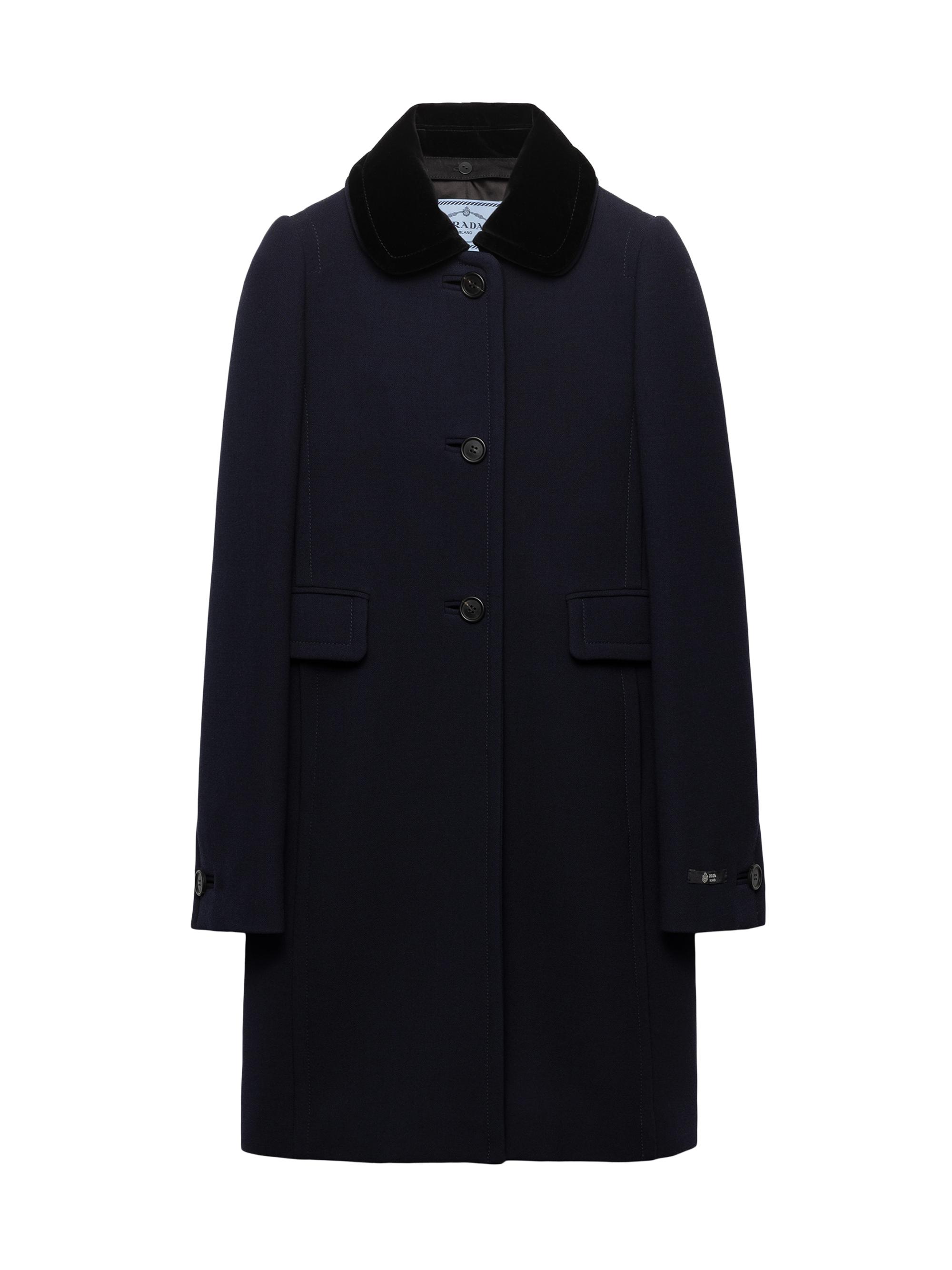 Prada Shetland Wool Coat with Jewel Buttons | Saks Fifth Avenue