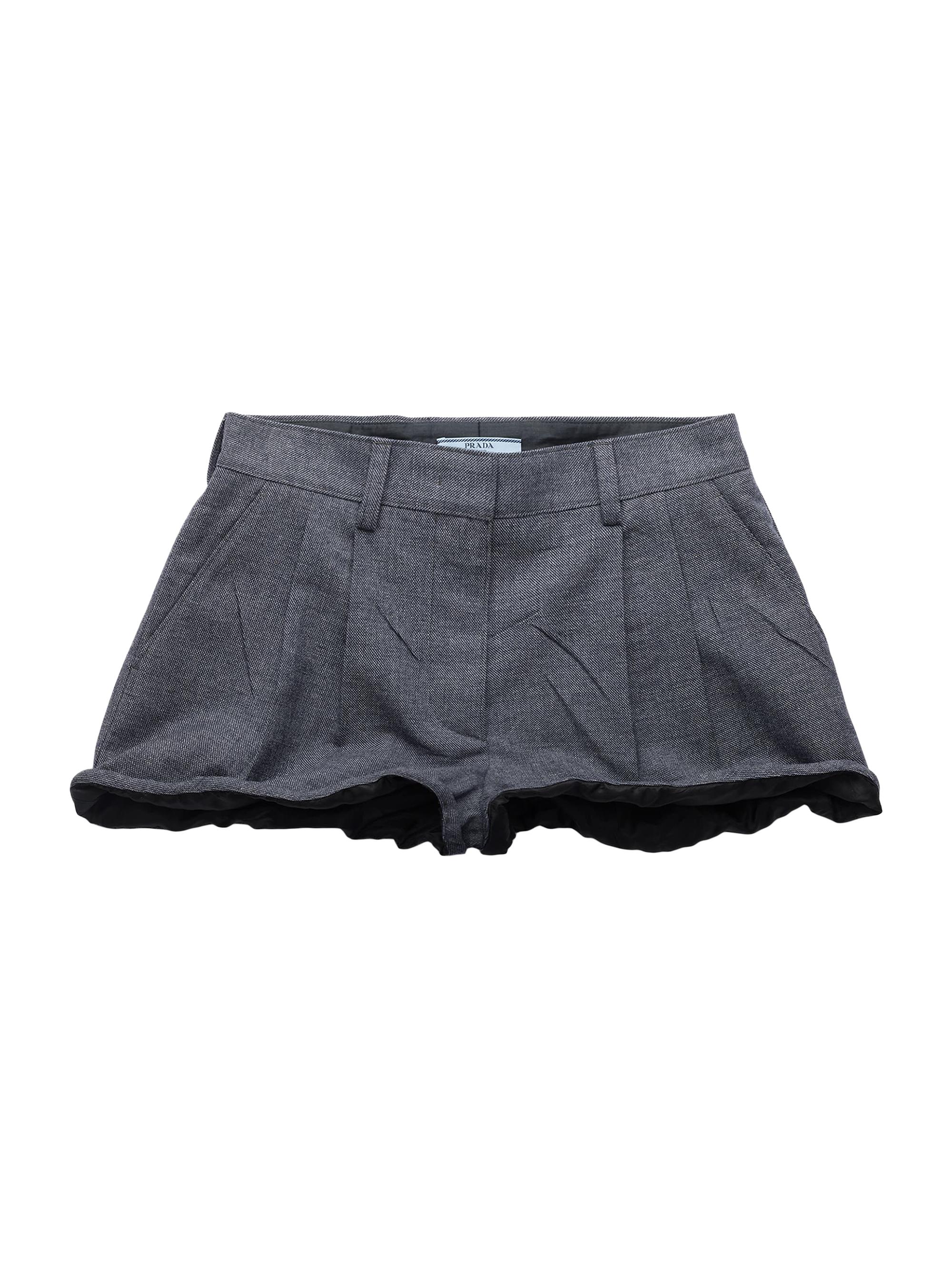 Prada Mouliné Wool Shorts | Saks Fifth Avenue