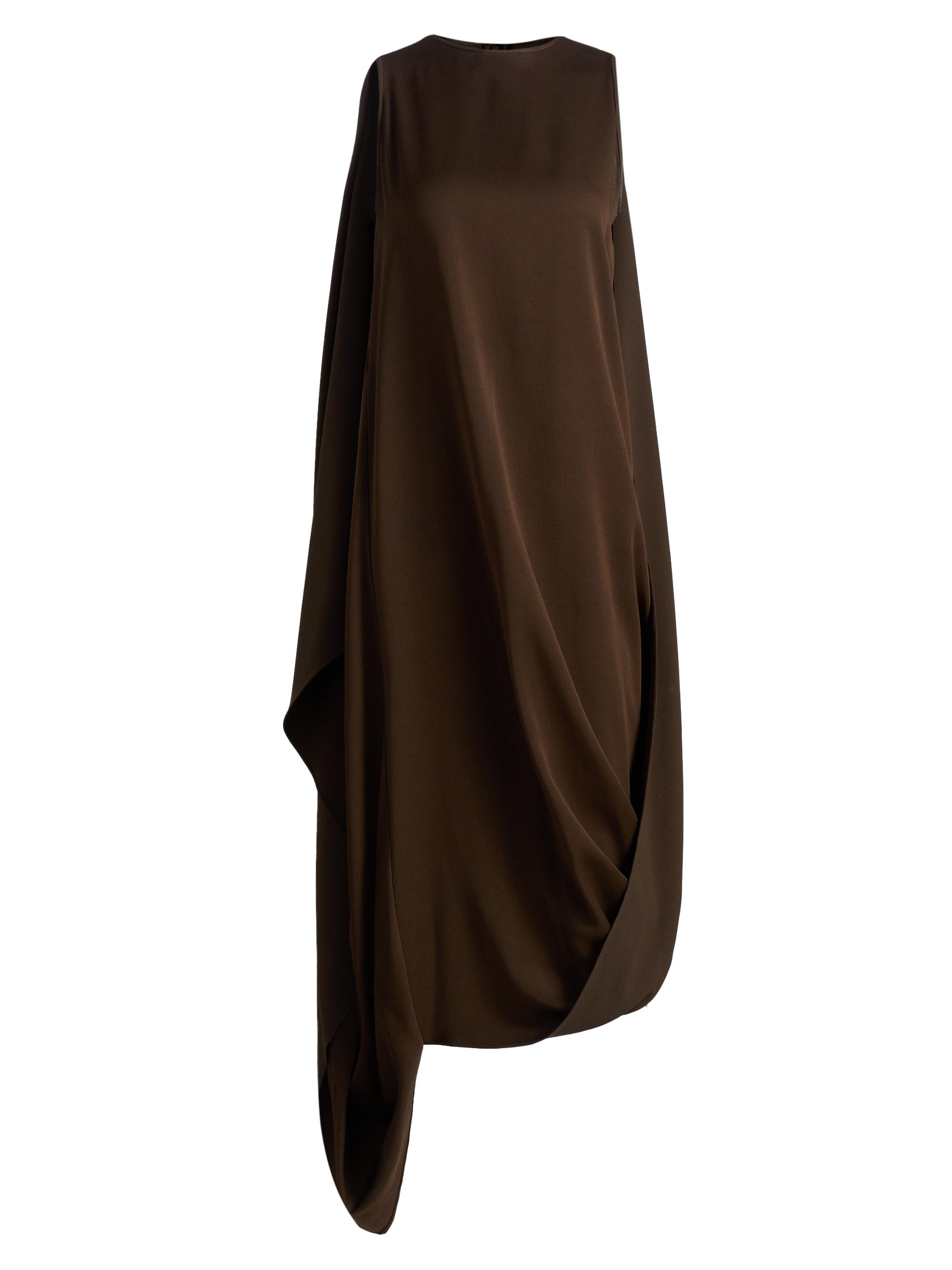 Women's Draped Sail Dress - Espresso - Size Large