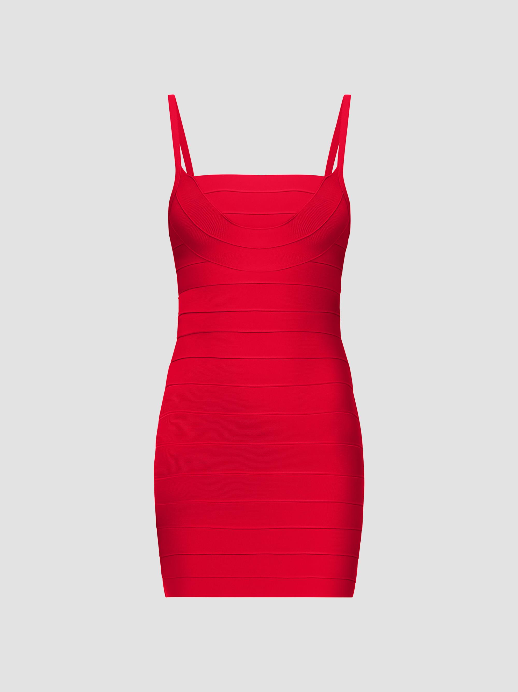 Hervé Léger Women's 40th Anniversary The Dance Floor Minidress - Chili | Thumbnail 8