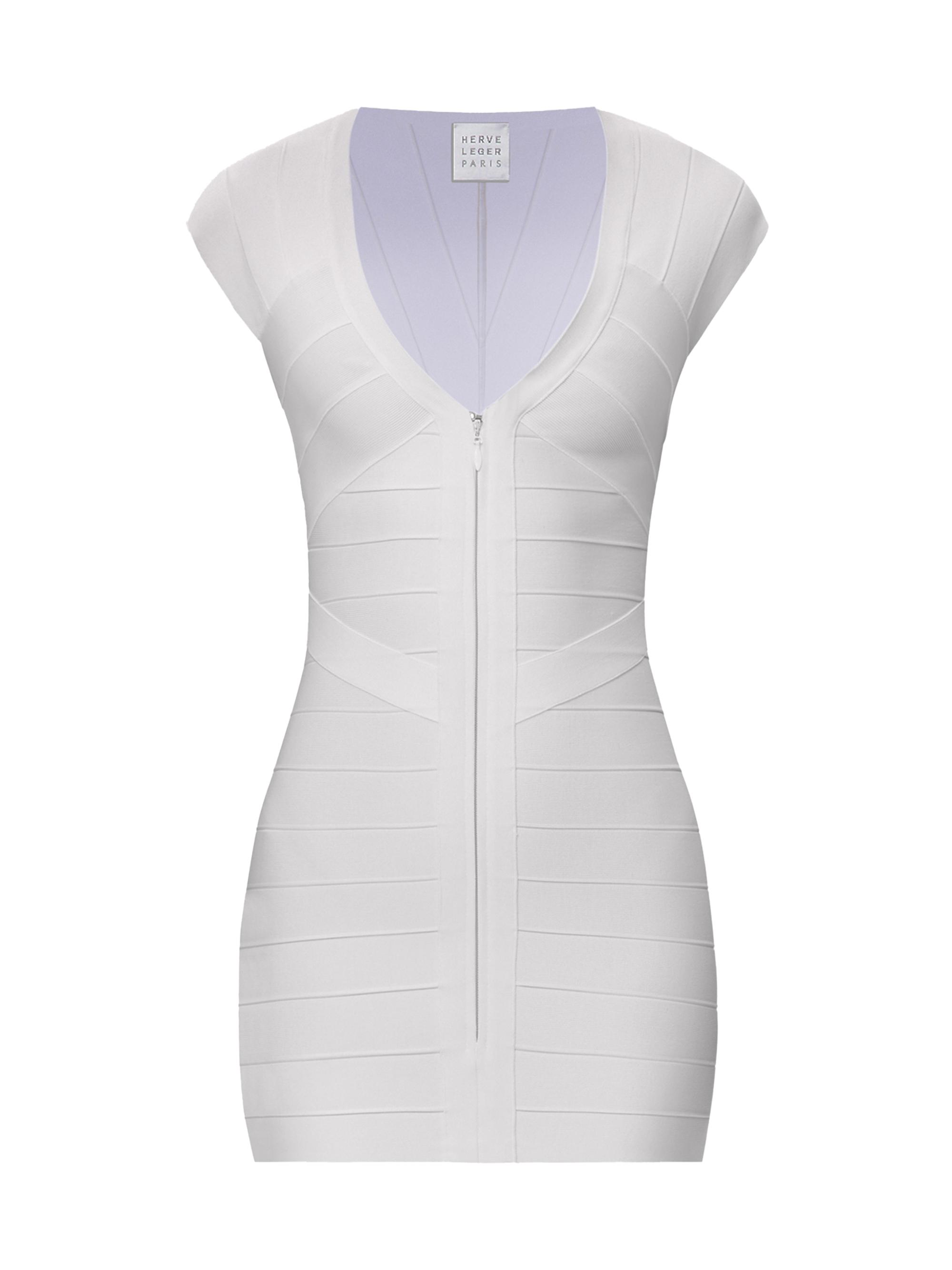 Hervé Léger Women's The Champagne Bandage Minidress - Alabaster